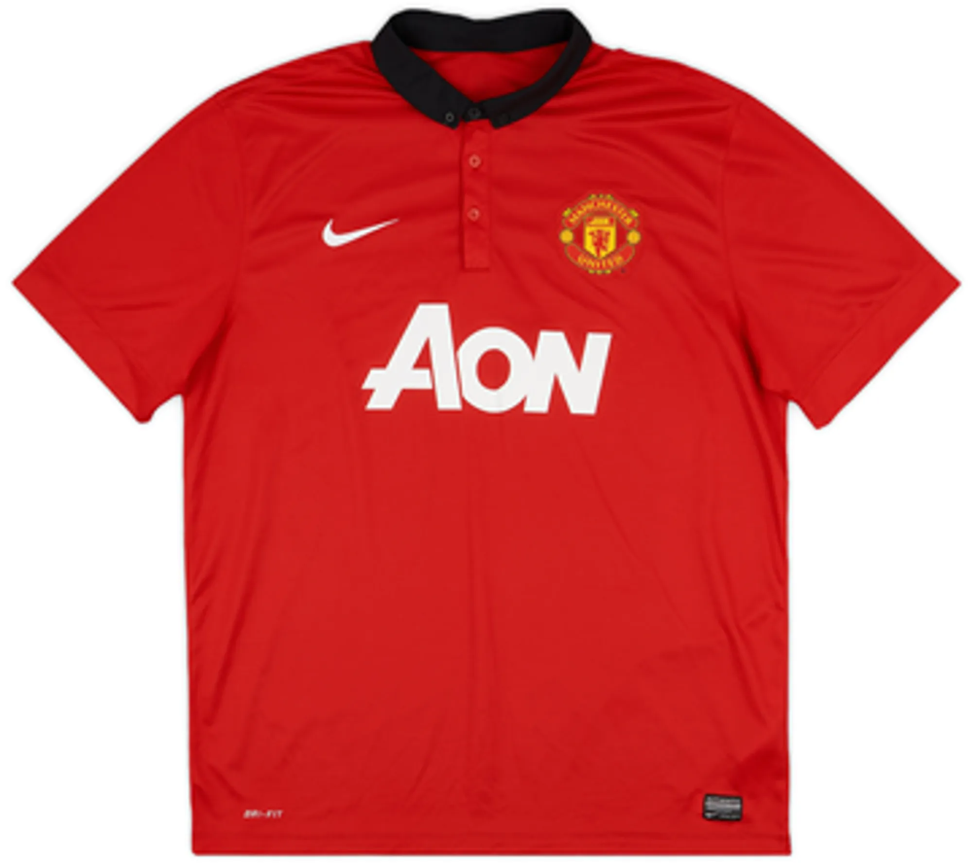 2013-14 Manchester United Home Shirt Evra #3 - 6/10 - (M)