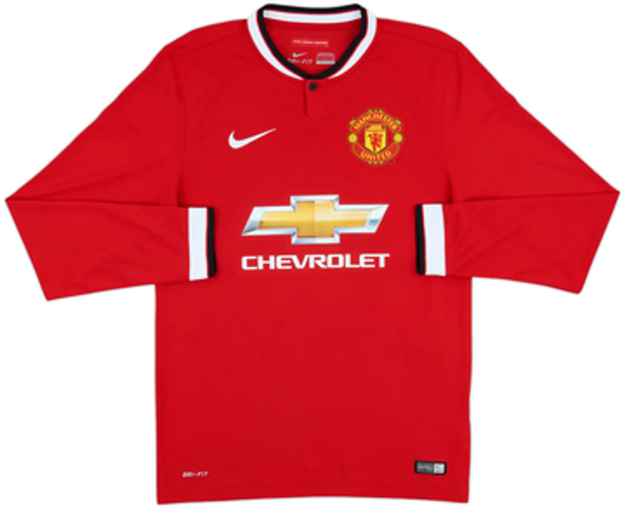 2014-15 Manchester United Home L/S Shirt Rooney #10 - 8/10 - (S)