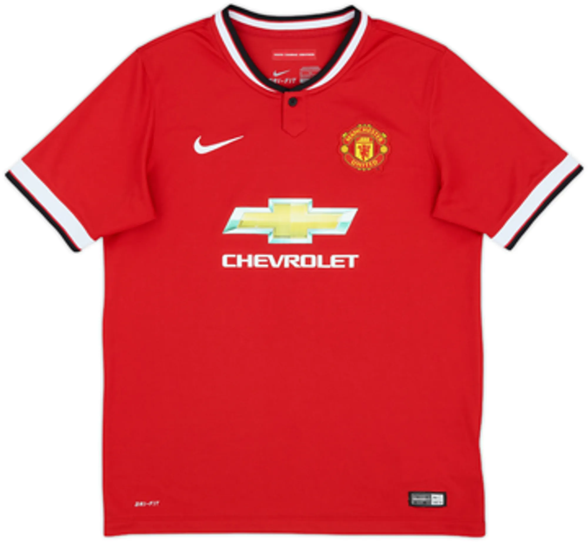 2014-15 Manchester United Home Shirt Shaw #3 - 7/10 - (XL.Boys)