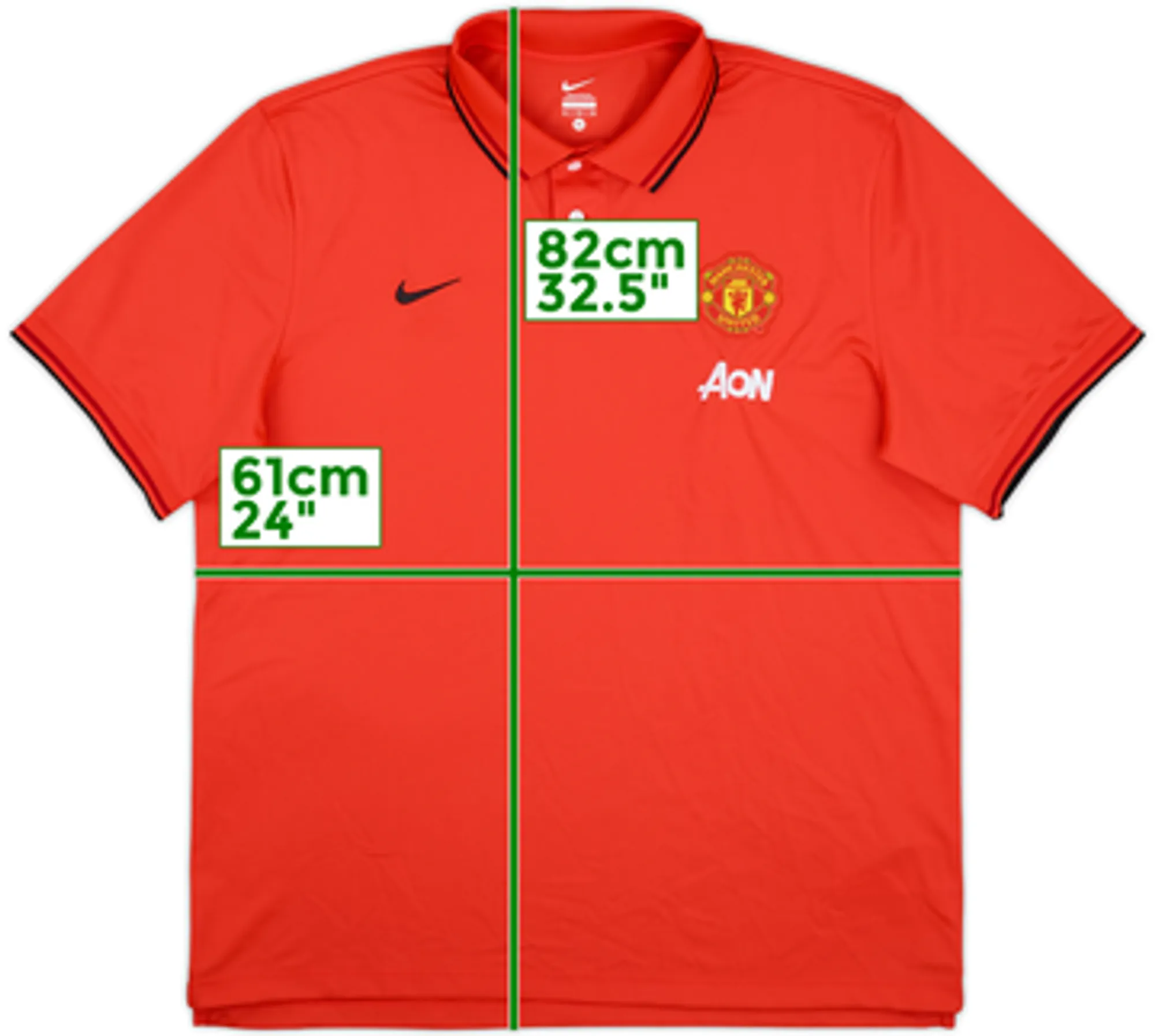 2014-15 Manchester United Nike Polo Shirt - 10/10 - (L)