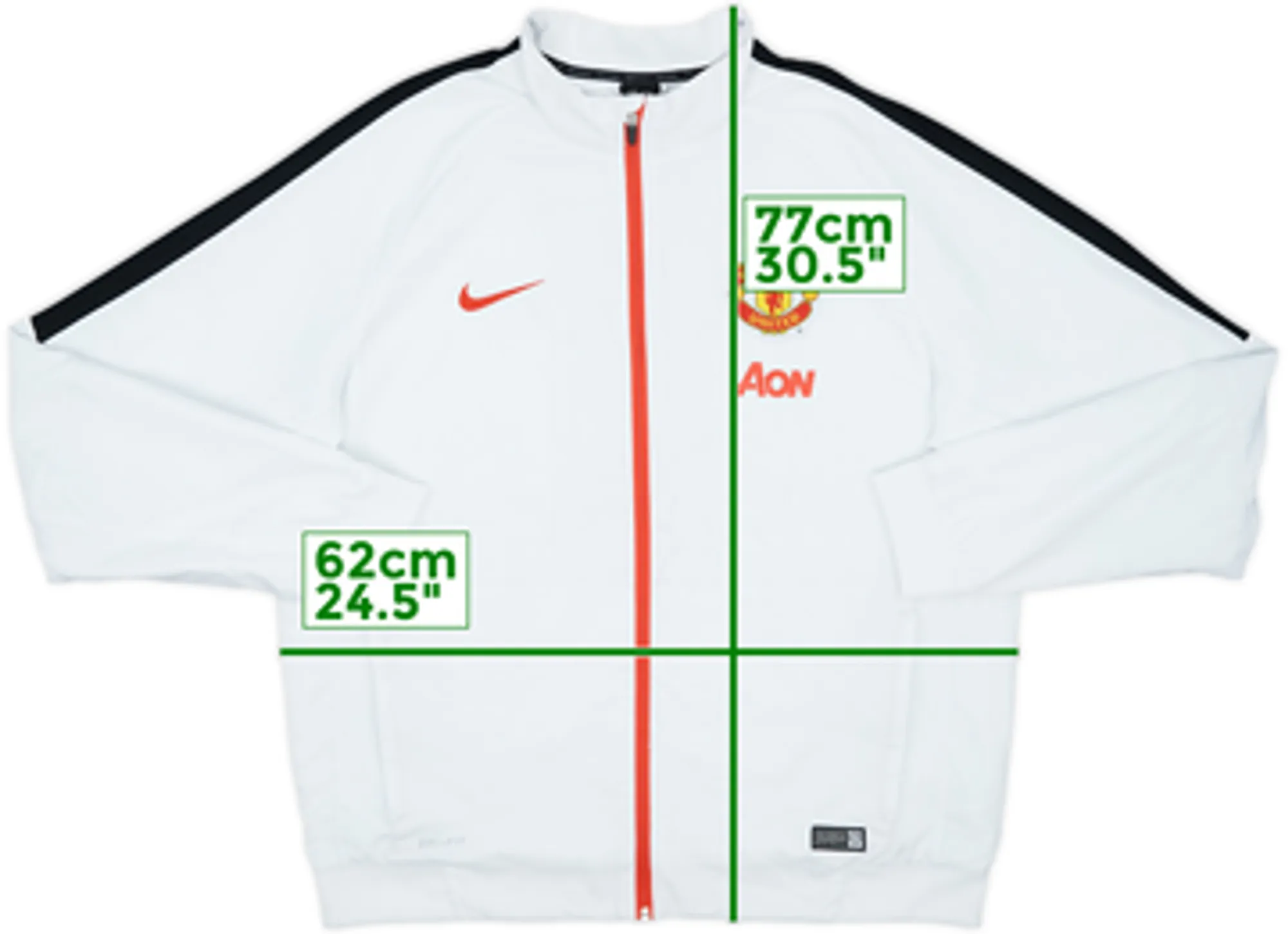 2015-16 Manchester United Nike Track Jacket - 8/10 - (XL)