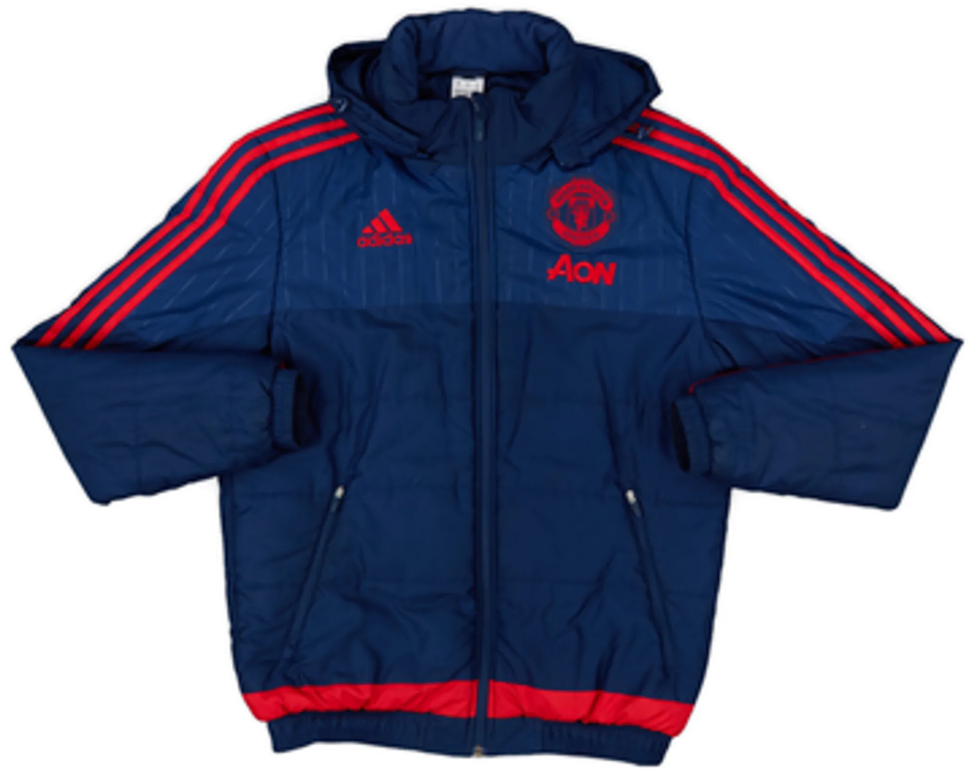 2015-16 Manchester United adidas Padded Jacket - 8/10 - (M/L)