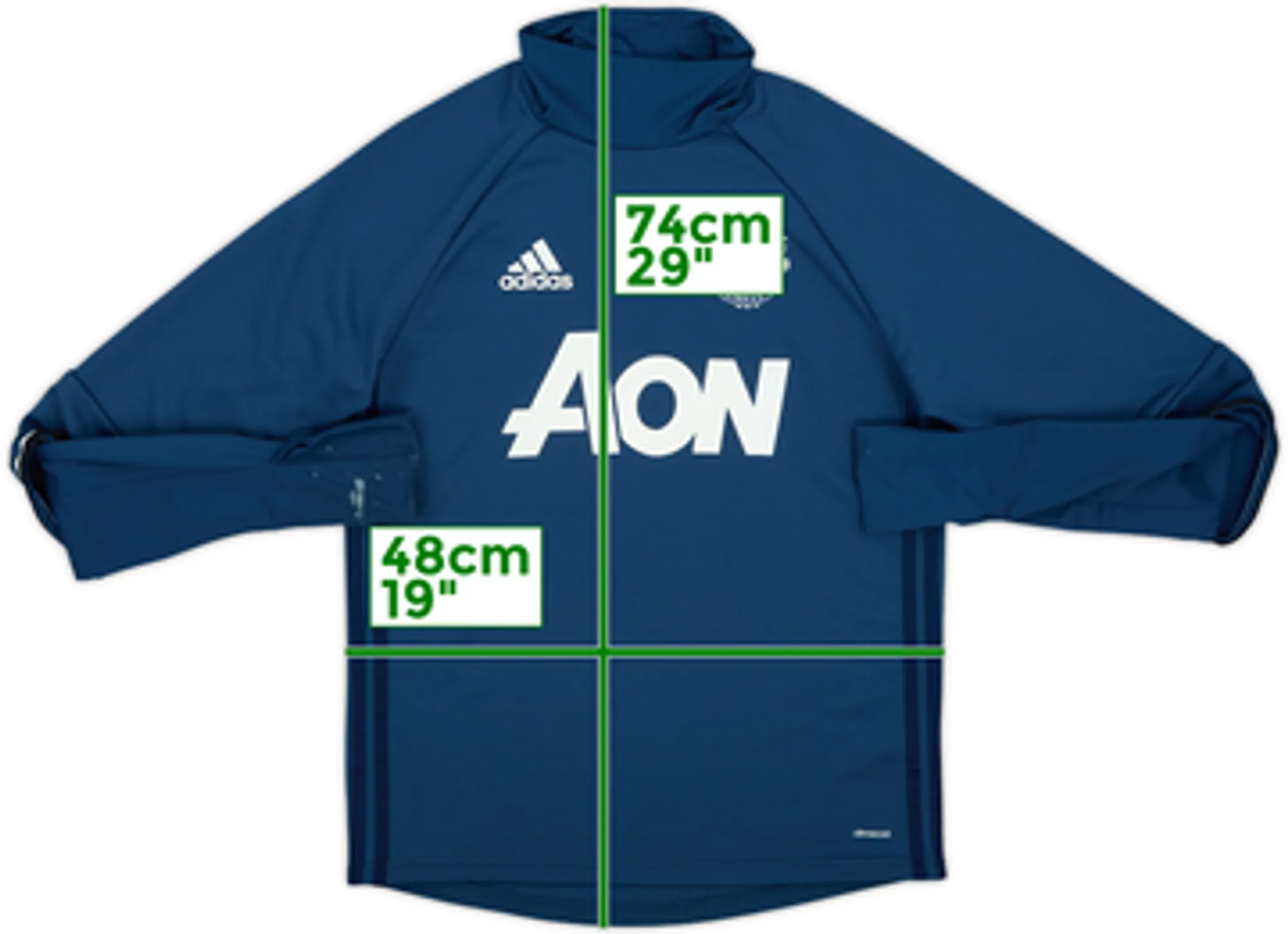 2016-17 Manchester United adidas Training Top - 6/10 - (S)