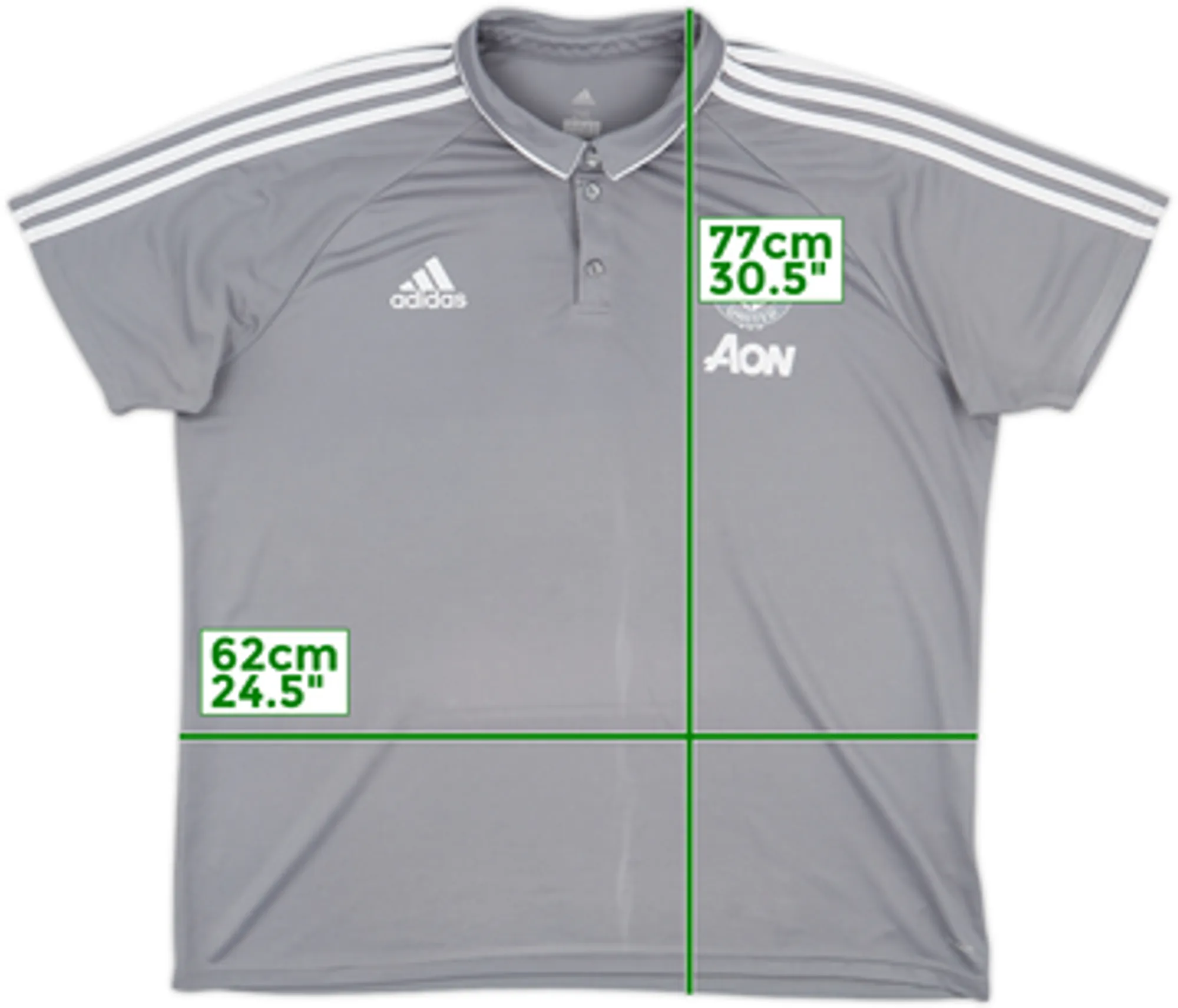 2017-18 Manchester United adidas Polo Shirt - 9/10 - (L)