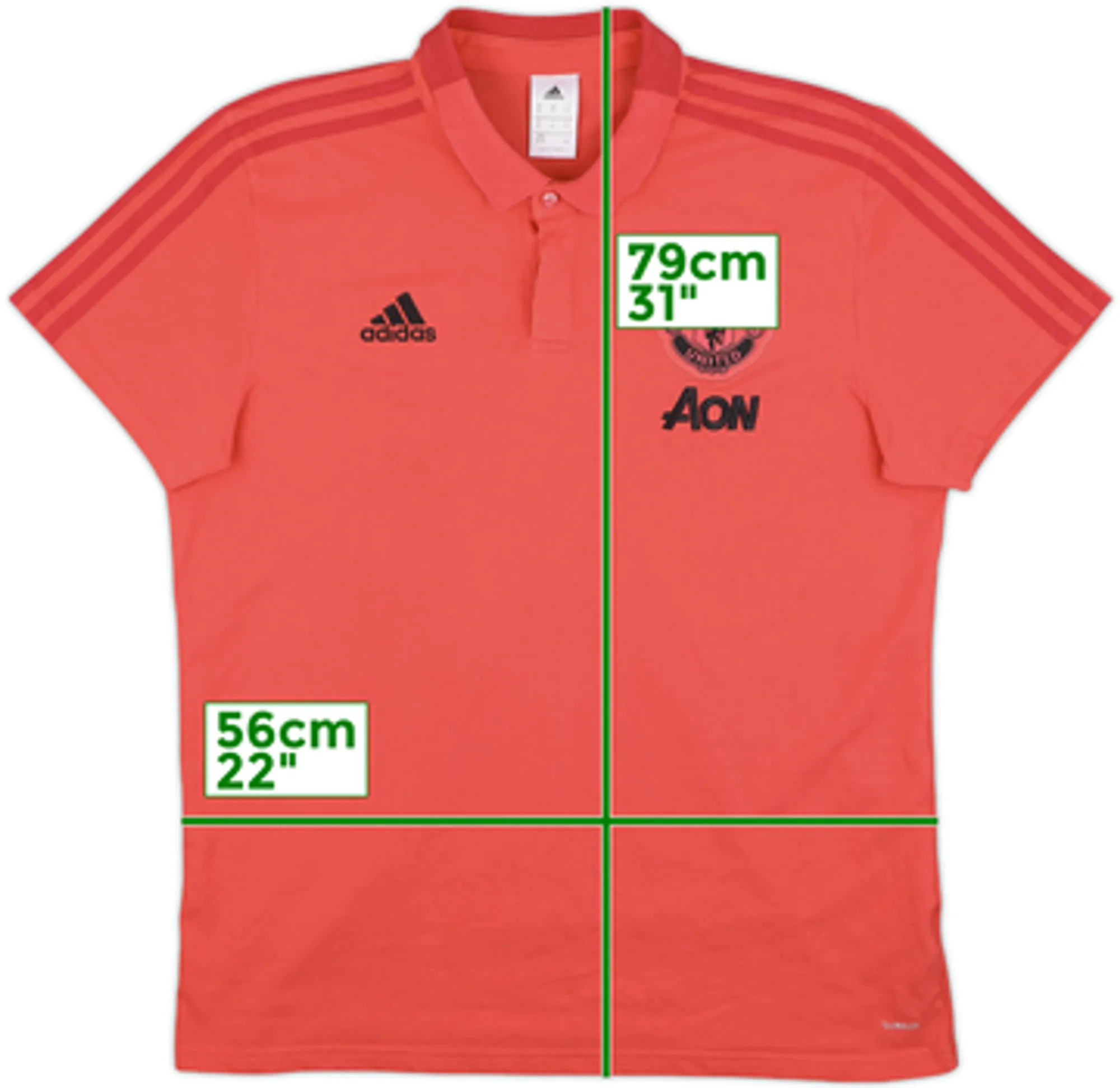 2018-19 Manchester United adidas Polo Shirt - 7/10 - (L)