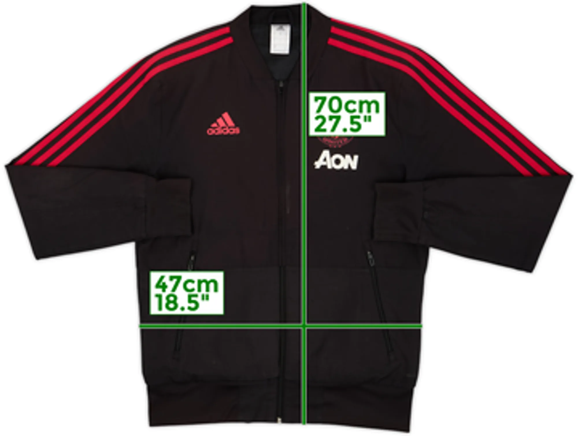 2018-19 Manchester United adidas Track Jacket - 6/10 - (L)