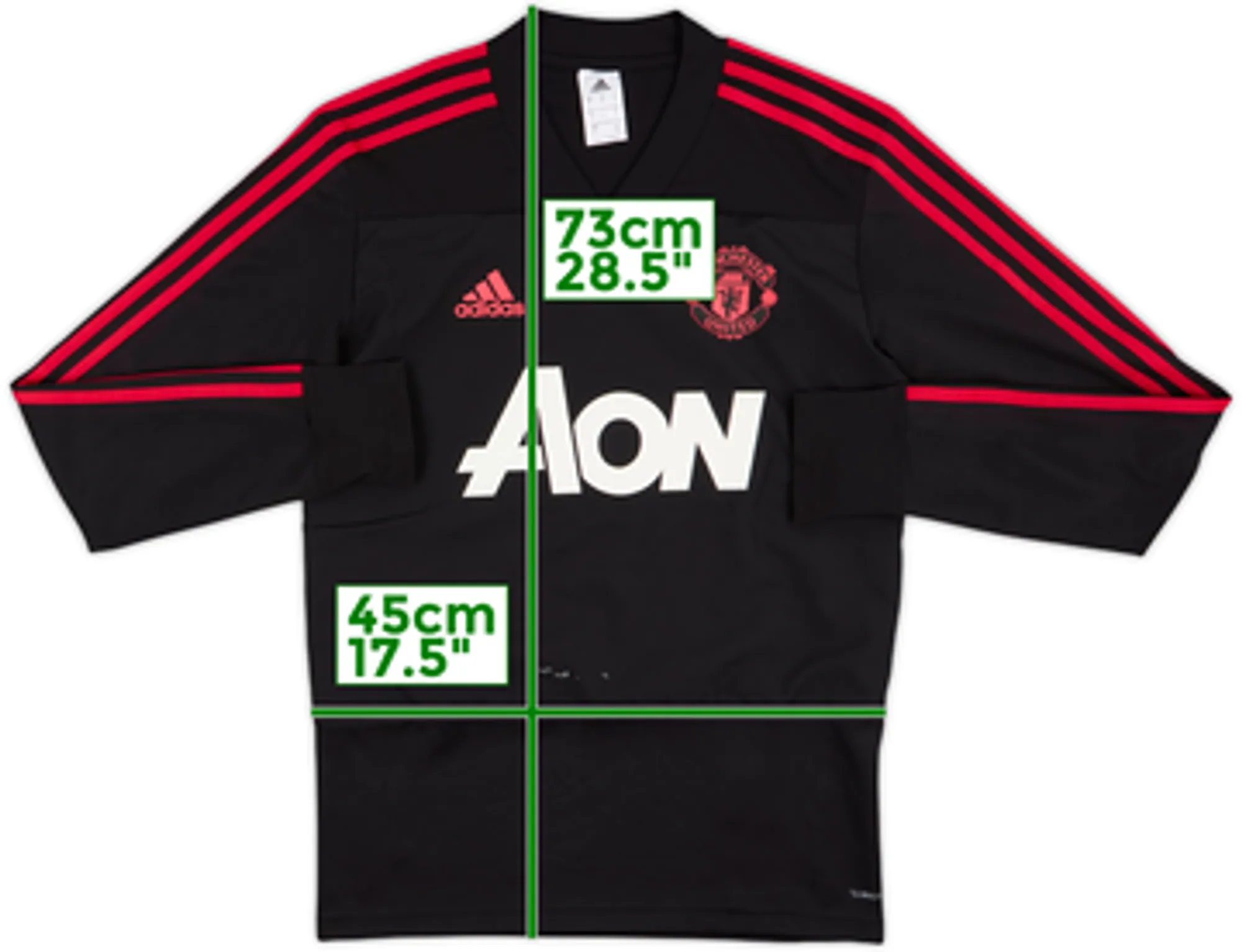 2018-19 Manchester United adidas Drill Top - 7/10 - (M)