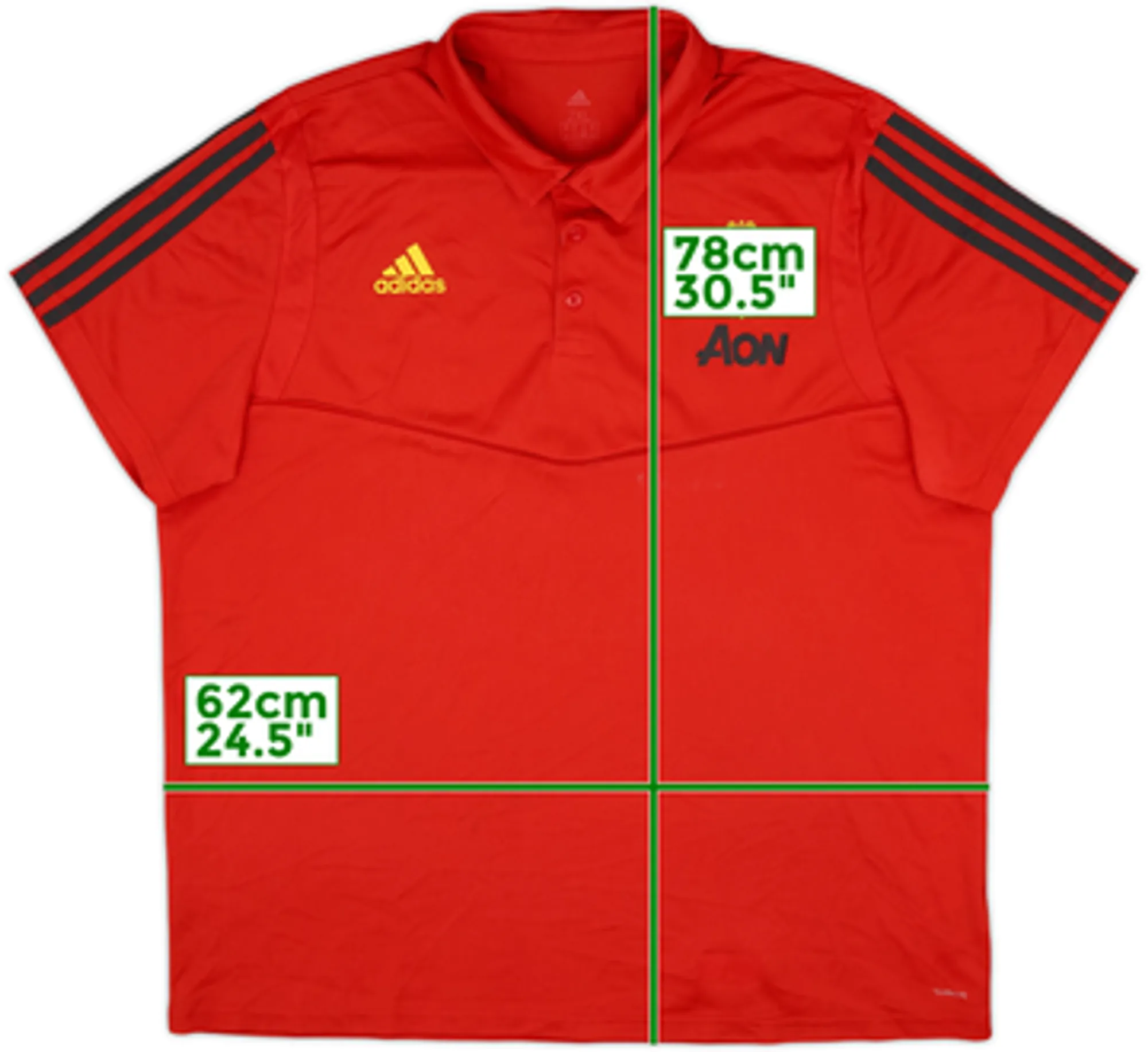 2019-20 Manchester United adidas Polo Shirt - 7/10 - (L)