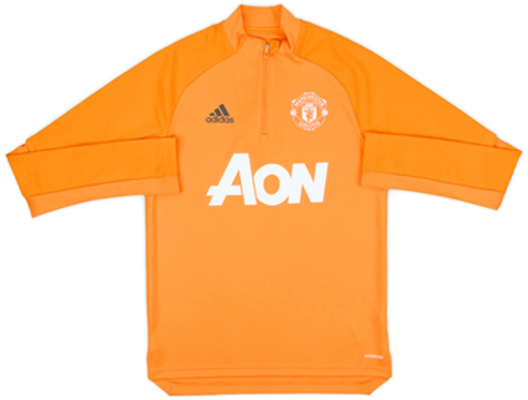 2020-21 Manchester United adidas 1/4 Zip Training Top - 9/10 - (S)