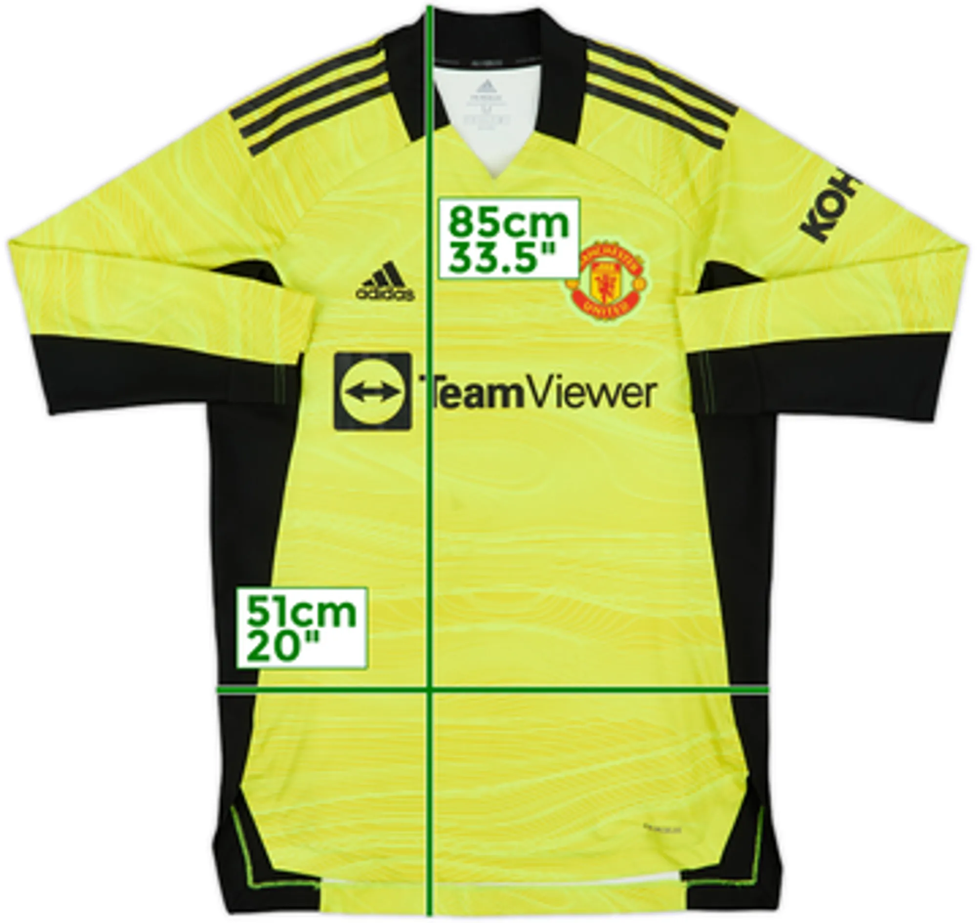 2021-22 Manchester United GK Shirt - 9/10 - (M)