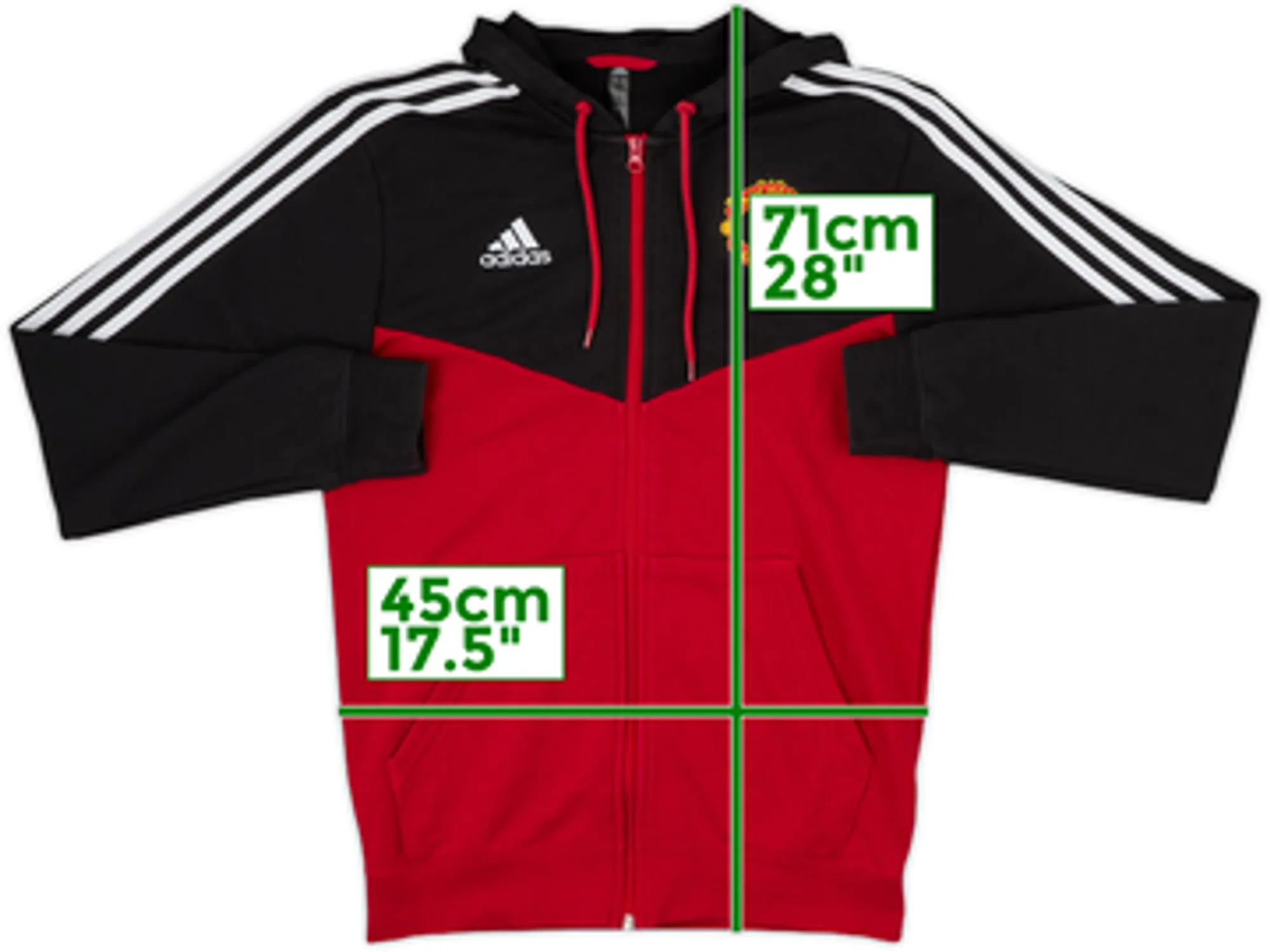 2021-22 Manchester United adidas Hooded Track Jacket - 7/10 - (L)