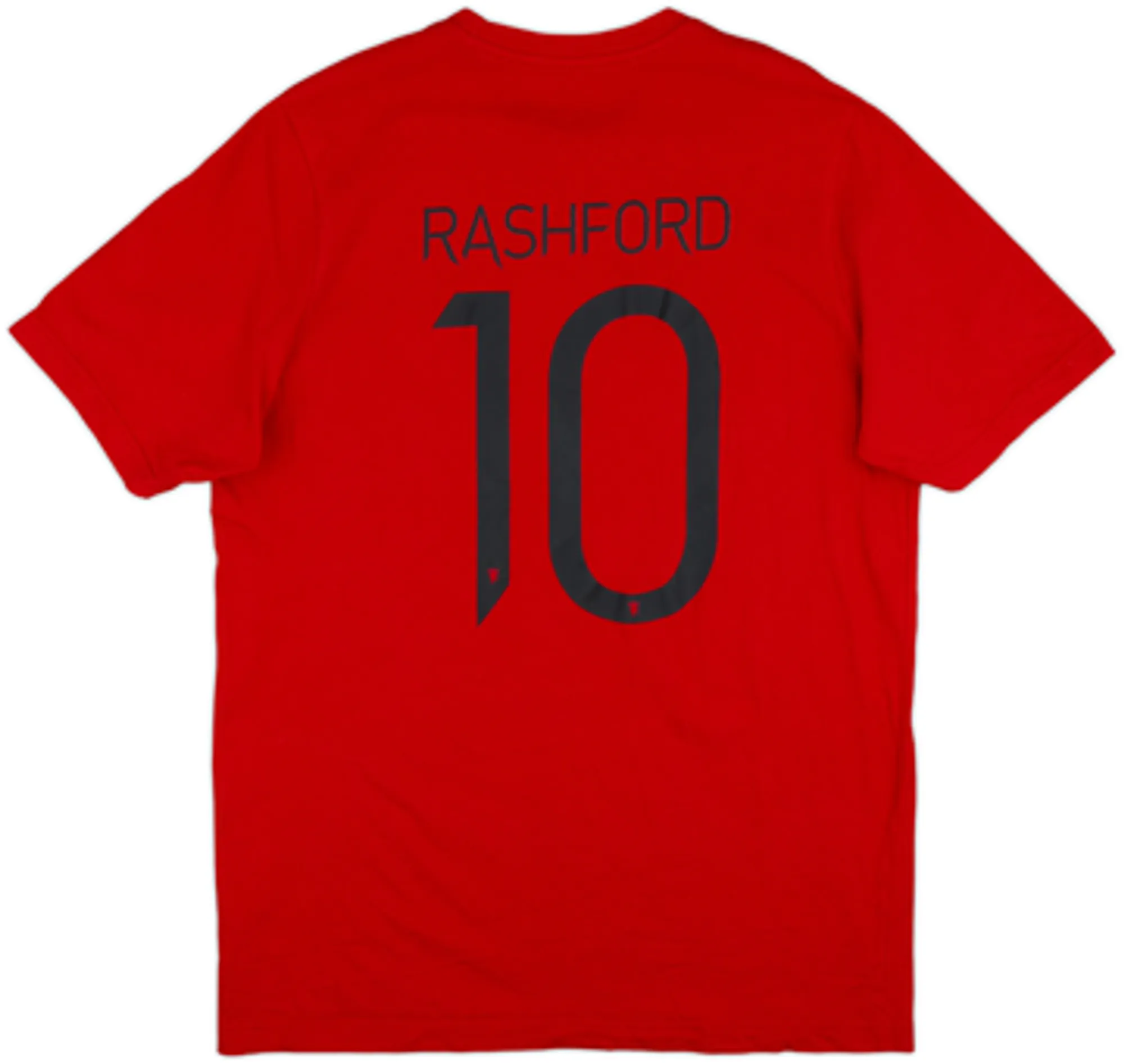 2021-22 Manchester United adidas Cotton Tee Rashford #10 - 10/10 - (L)
