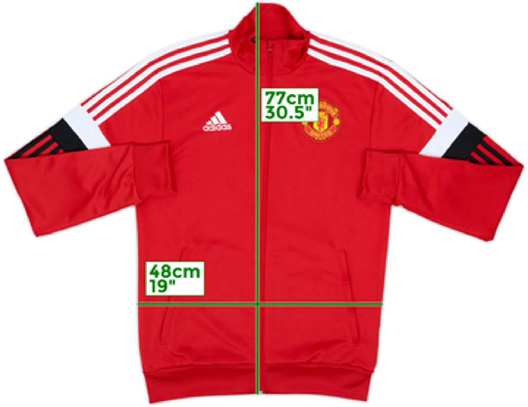 2021-22 Manchester United adidas Track Jacket - 9/10 - (S)