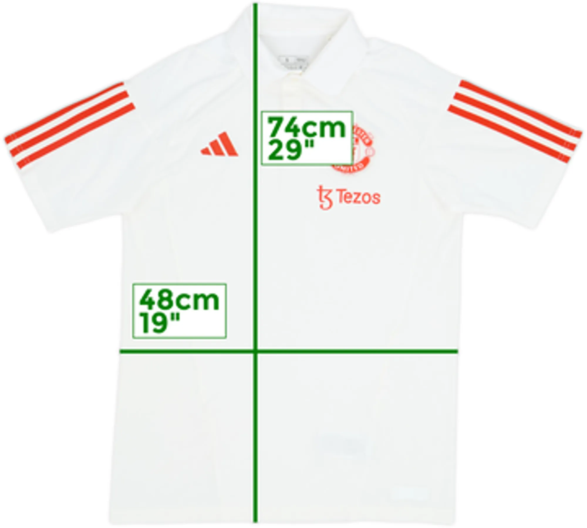 2023-24 Manchester United adidas Polo Shirt - 9/10 - (L)