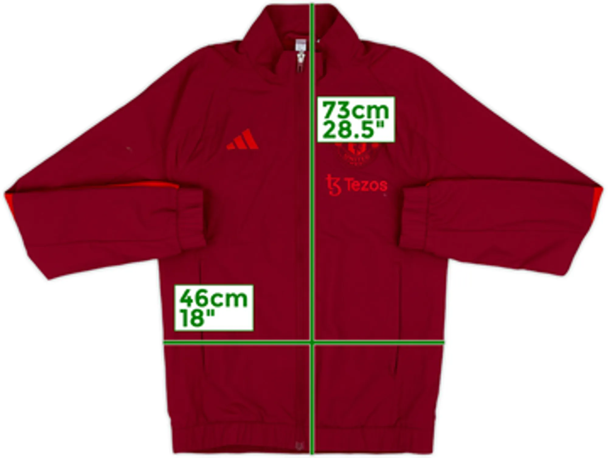 2023-24 Manchester United adidas Track Jacket - 9/10 - (M)