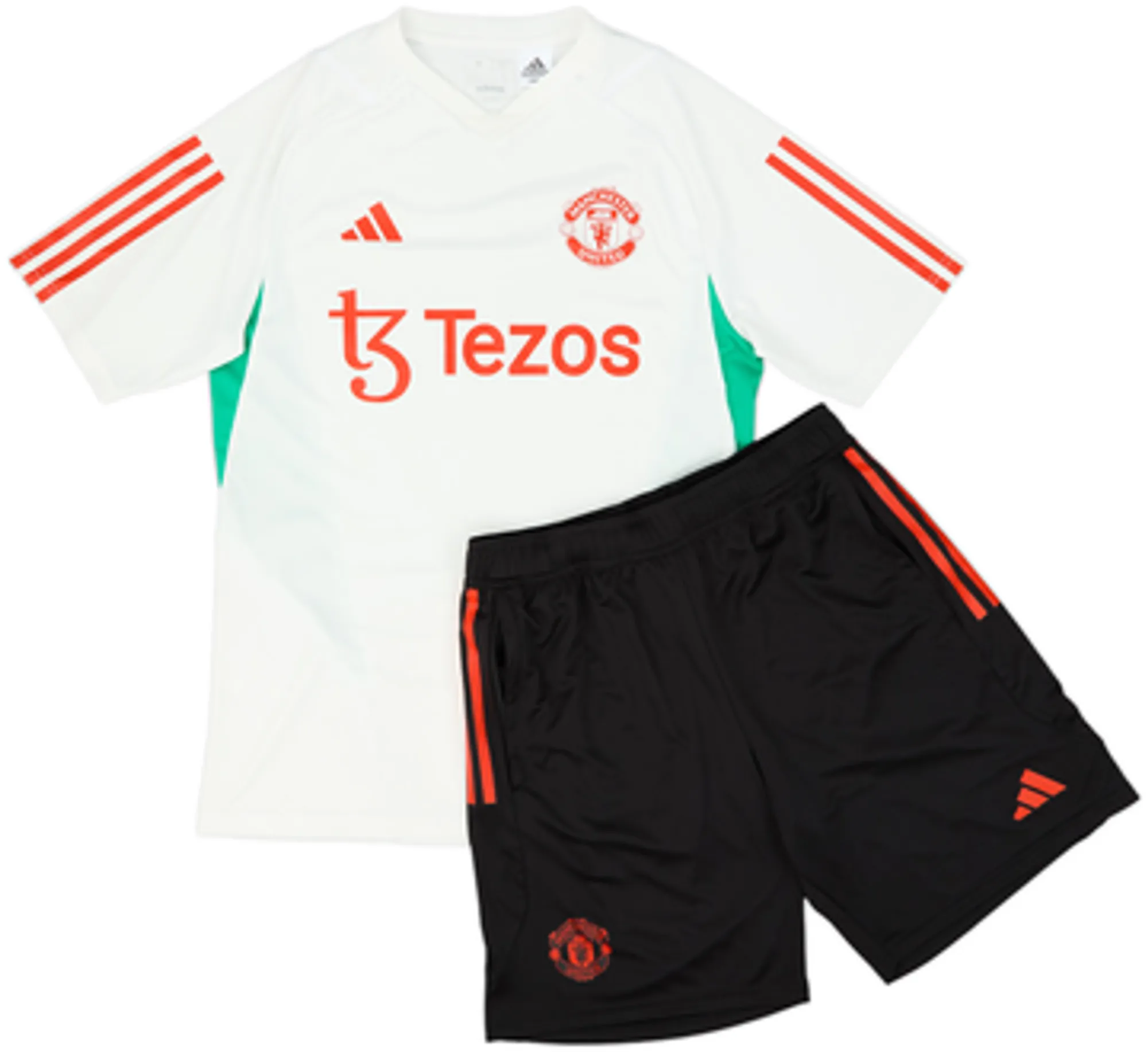 2023-24 Manchester United adidas Training Shirt & Shorts - 7/10 - (M)