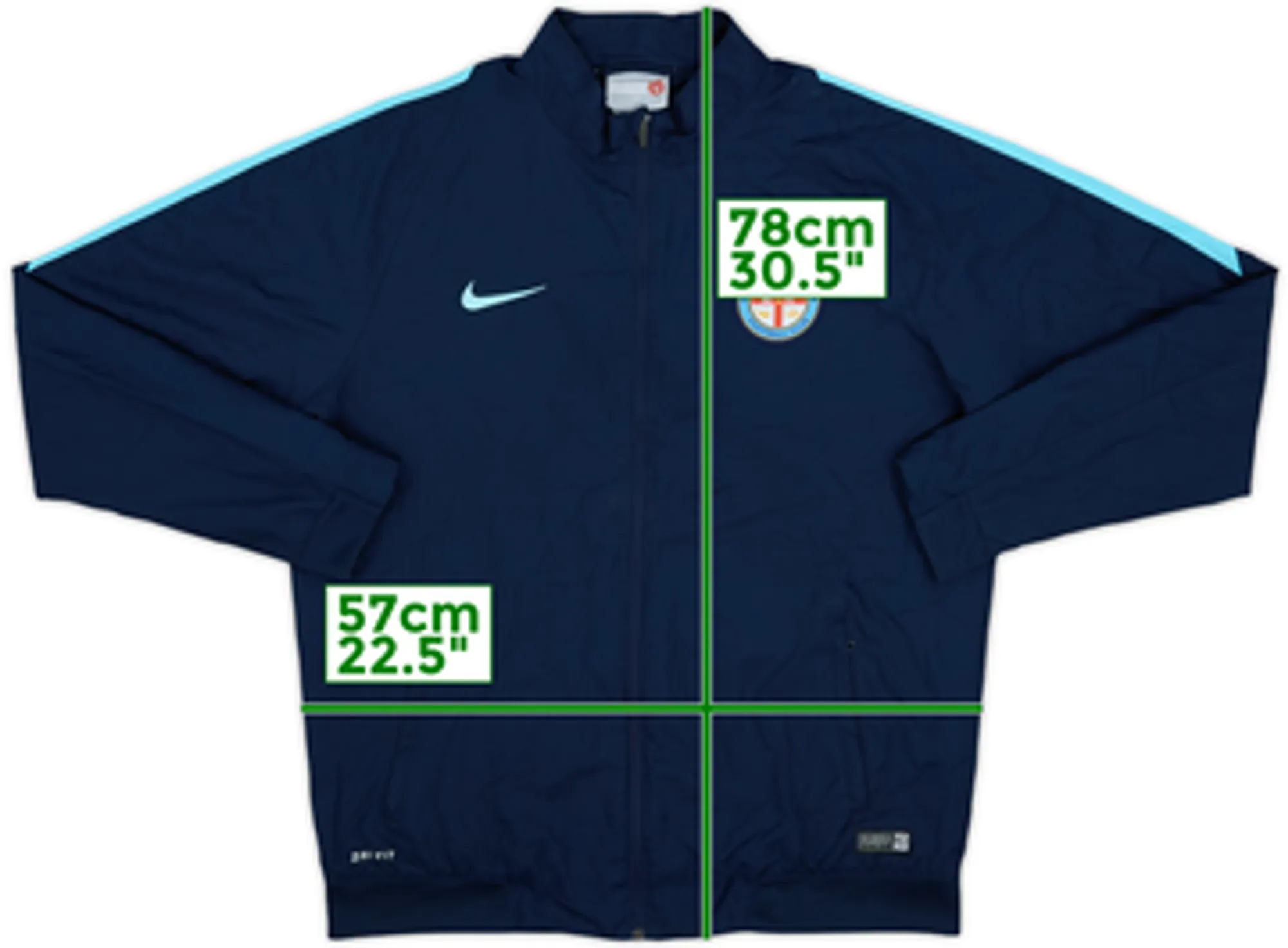 2015-16 Melbourne City Nike Track Jacket - 8/10 - (M)