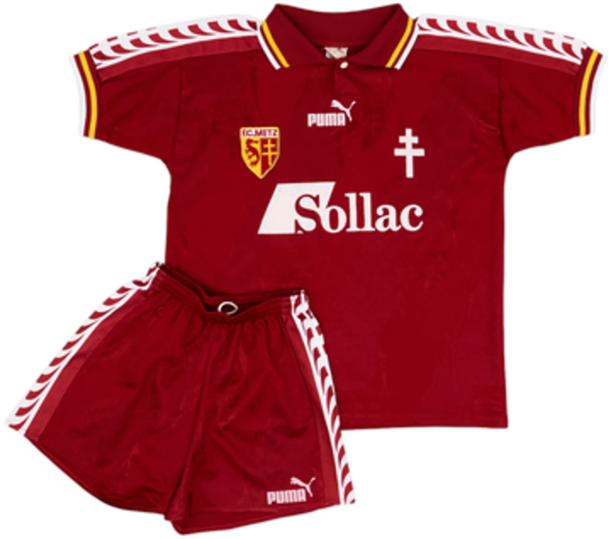 1996-97 Metz Home Shirt & Shorts - 9/10 - (S)