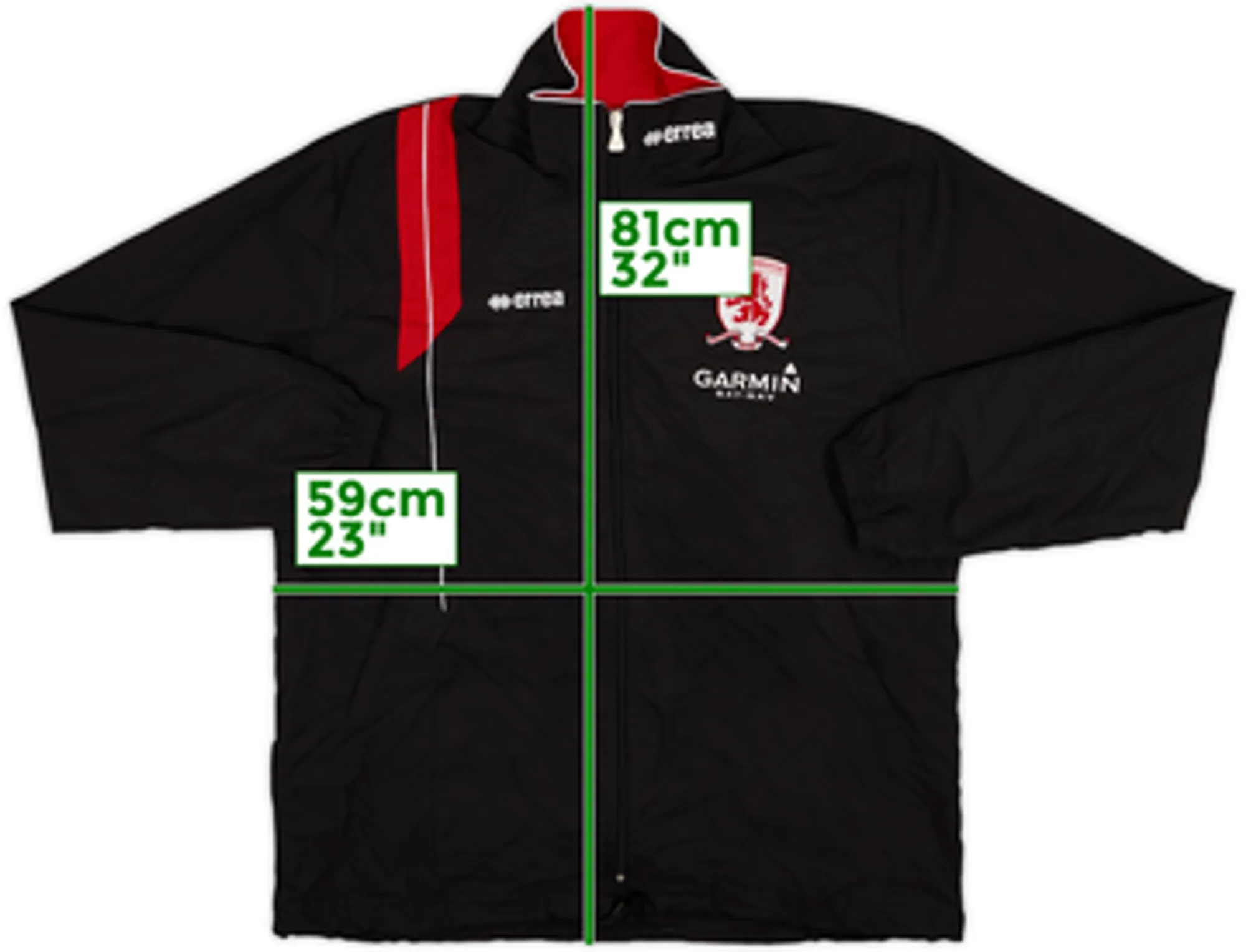 2007-08 Middlesbrough Errea Track Jacket - 8/10 - (L)