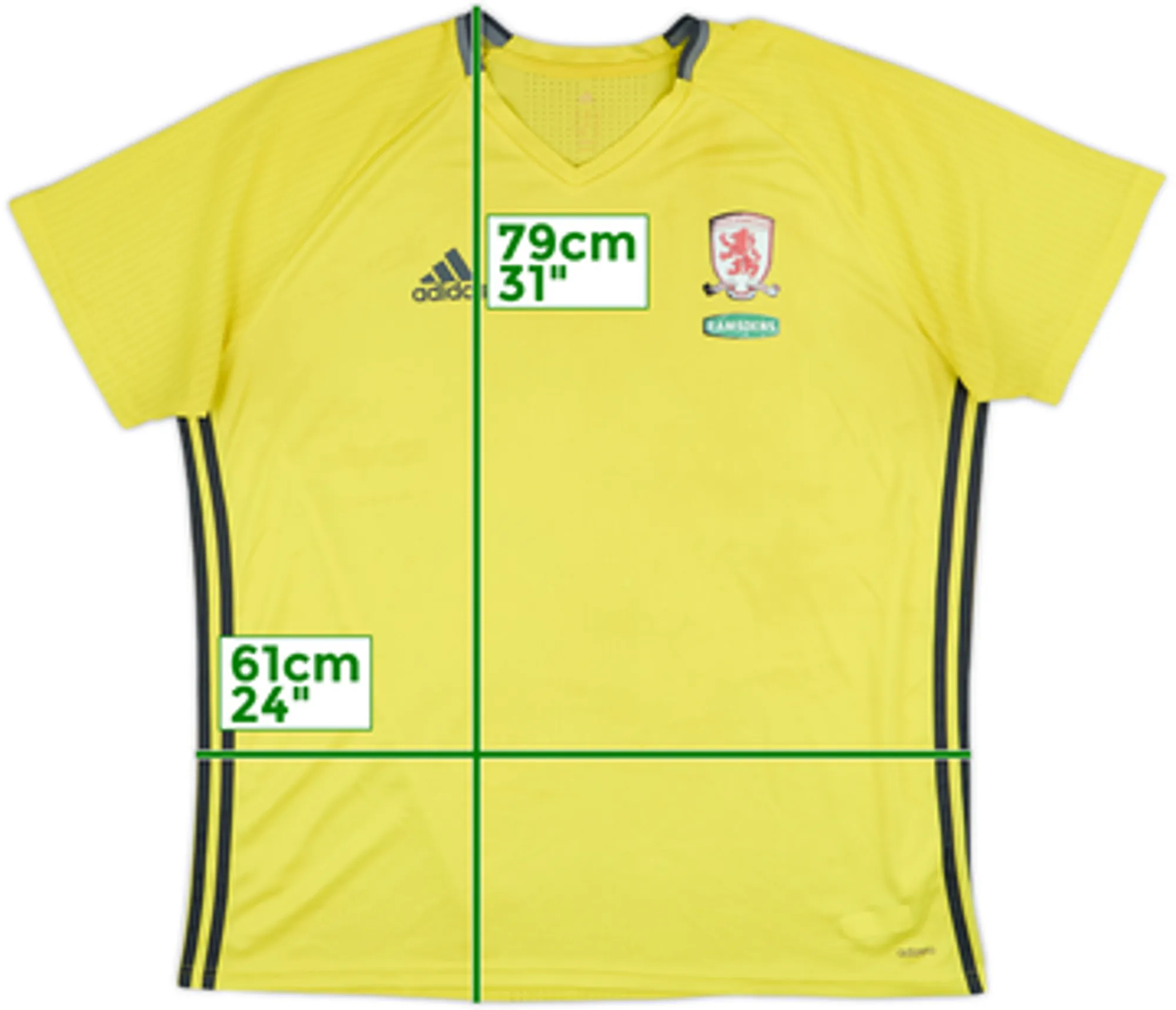 2016-17 Middlesbrough adidas Training Shirt - 5/10 - (XXL)