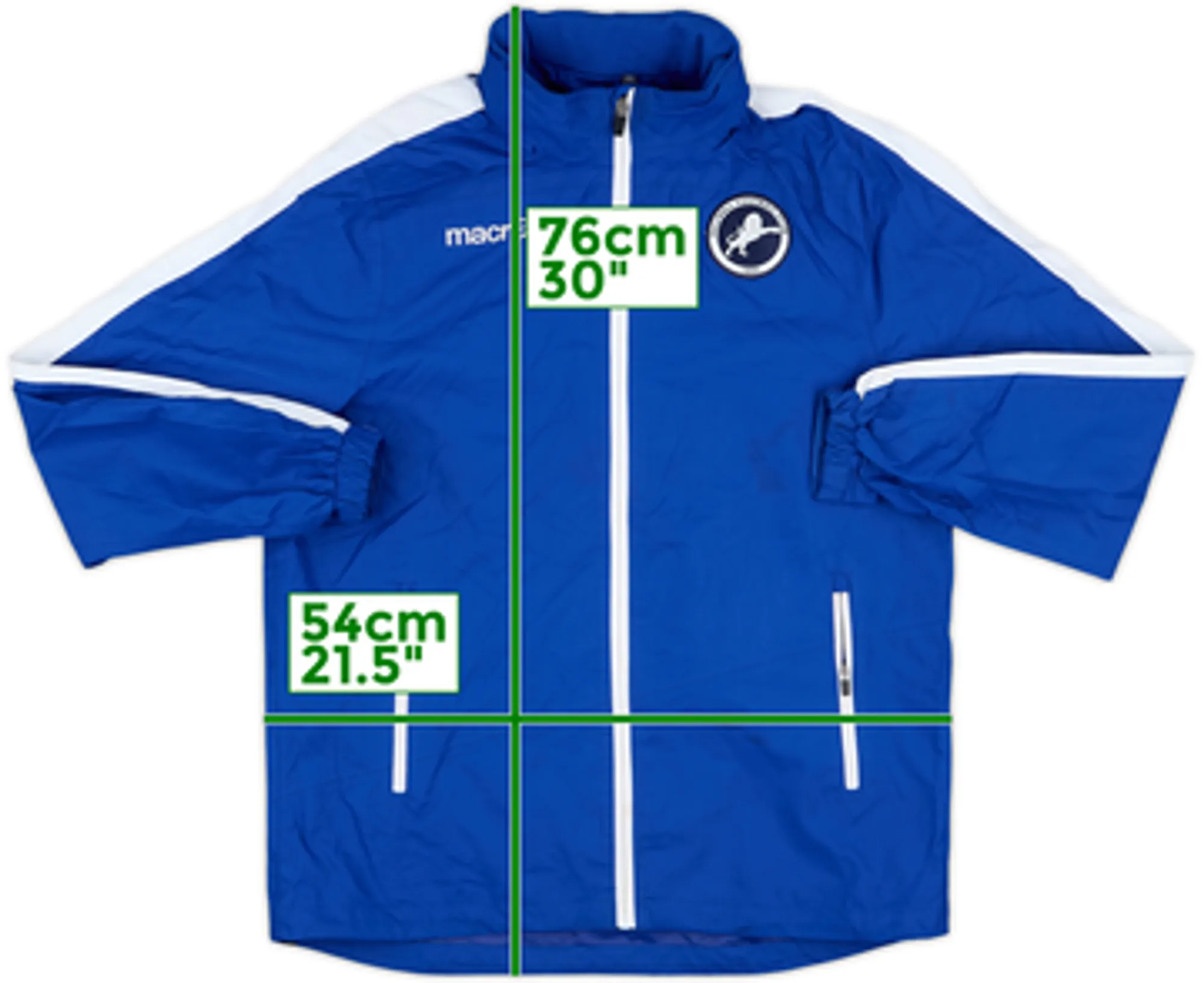 2018-19 Millwall Macron Rain Coat - 8/10 - (S)