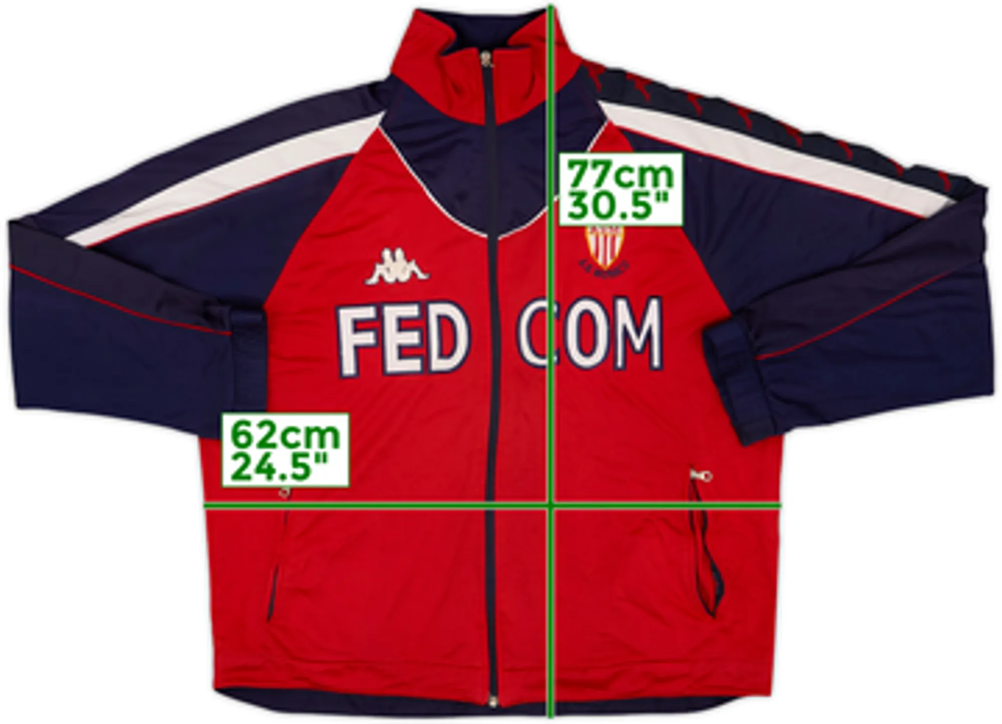 1998-00 Monaco Kappa Track Jacket - 8/10 - (L)