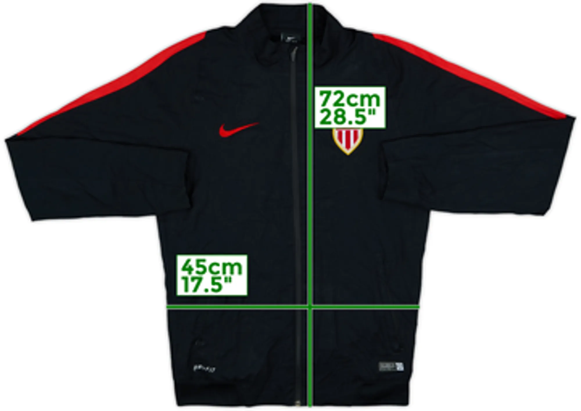 2015-16 Monaco Nike Track Jacket - 8/10 - (S)