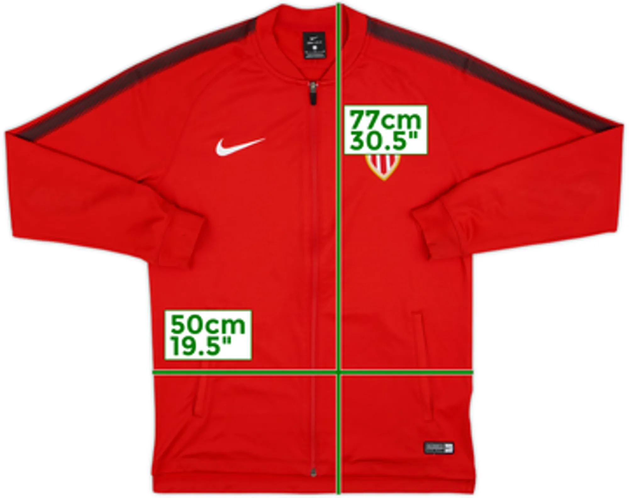 2017-18 Monaco Nike Track Jacket - 9/10 - (M)