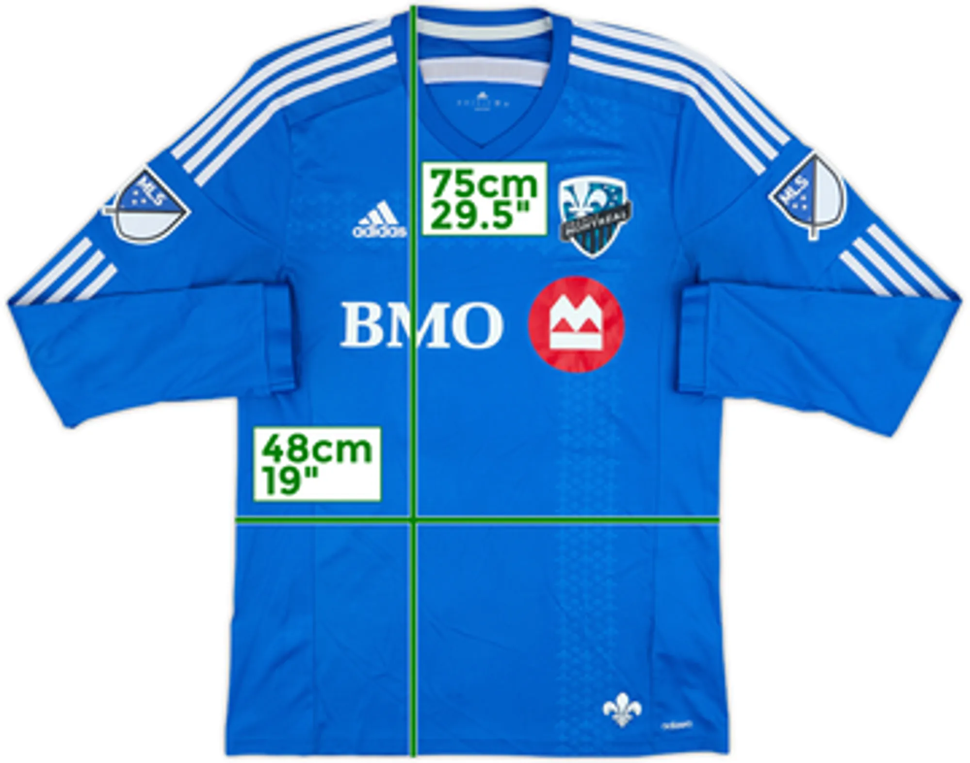 2015 Montreal Impact Authentic Home L/S Shirt - 8/10 - (L)