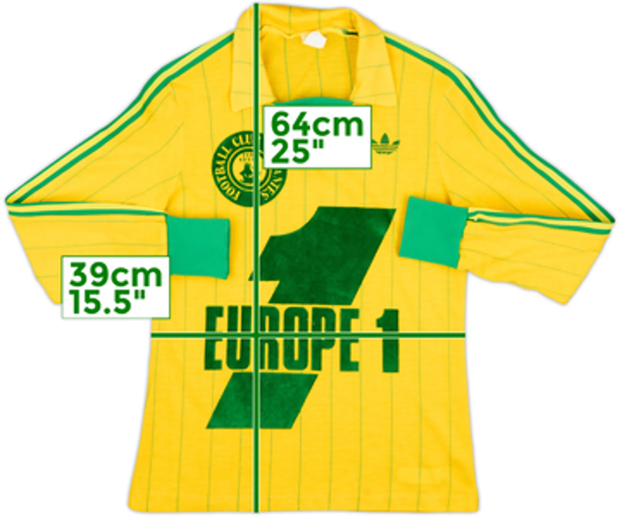 1980-81 Nantes Home L/S Shirt - 8/10 - (Y)
