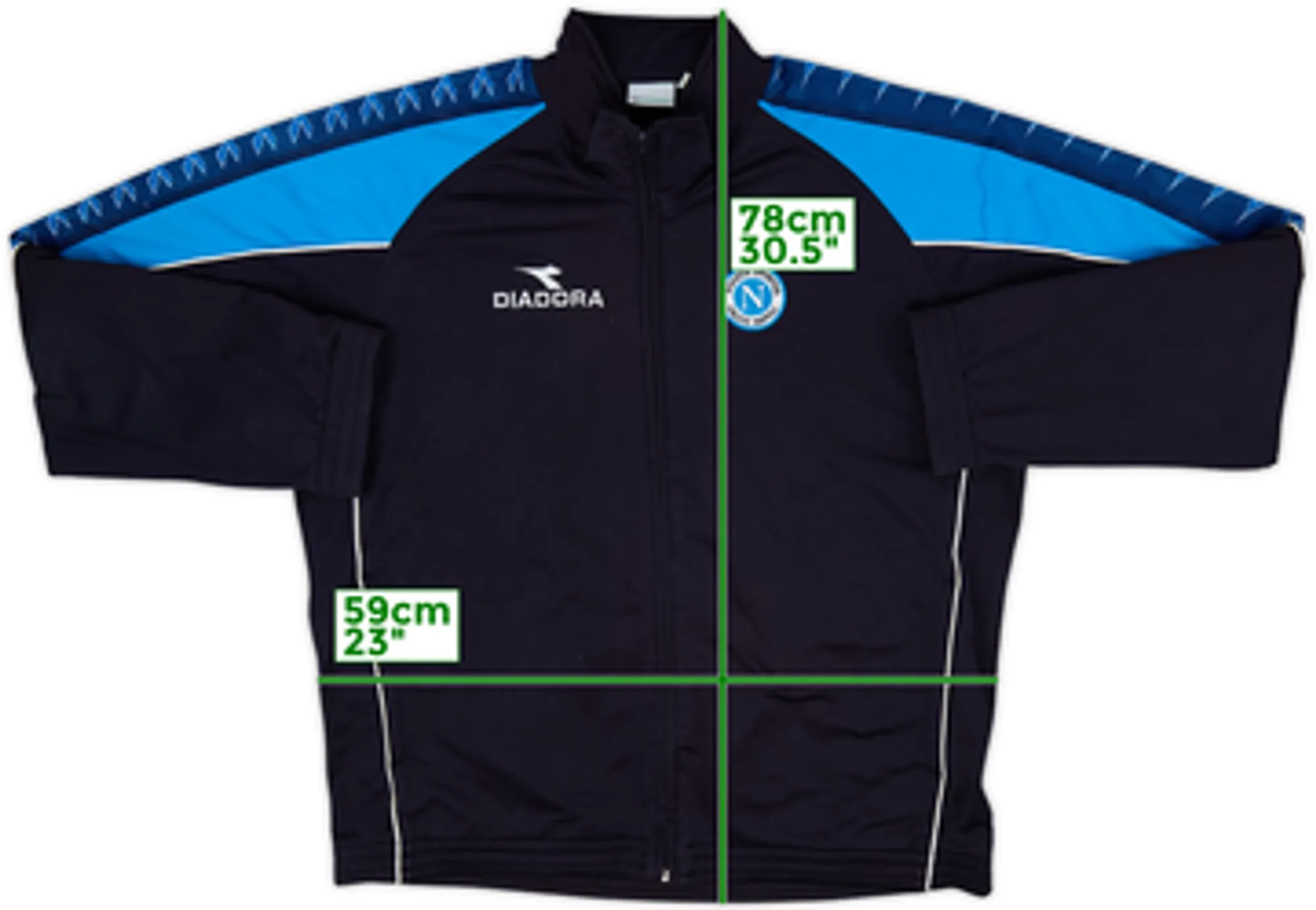 2000-01 Napoli Diadora Track Jacket - 7/10 - (L)
