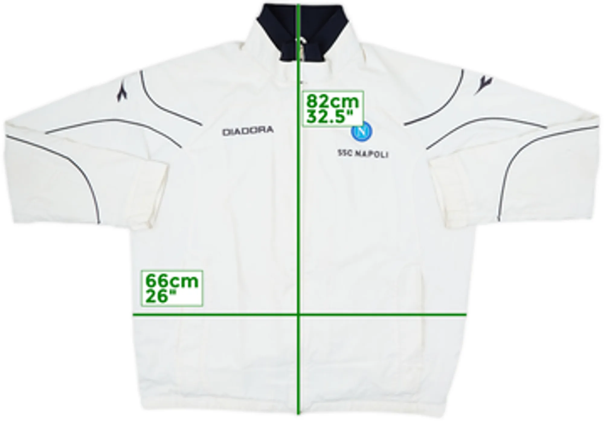 2006-07 Napoli Diadora Track Jacket - 6/10 - (M)