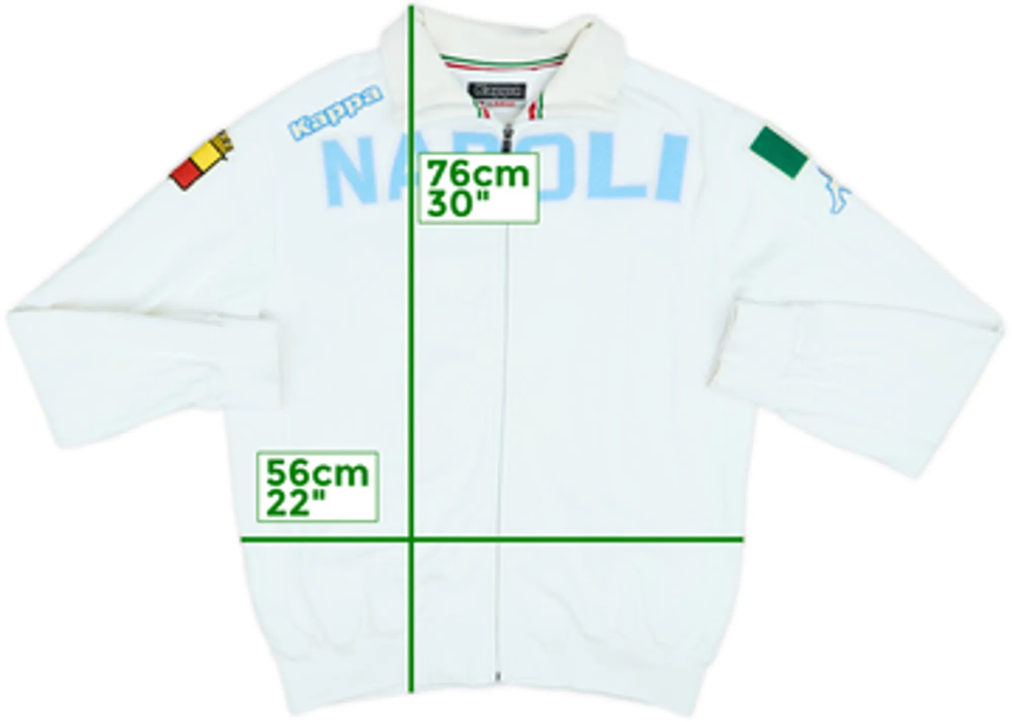 2009-10 Napoli Kappa Track Jacket - 8/10 - (XL)