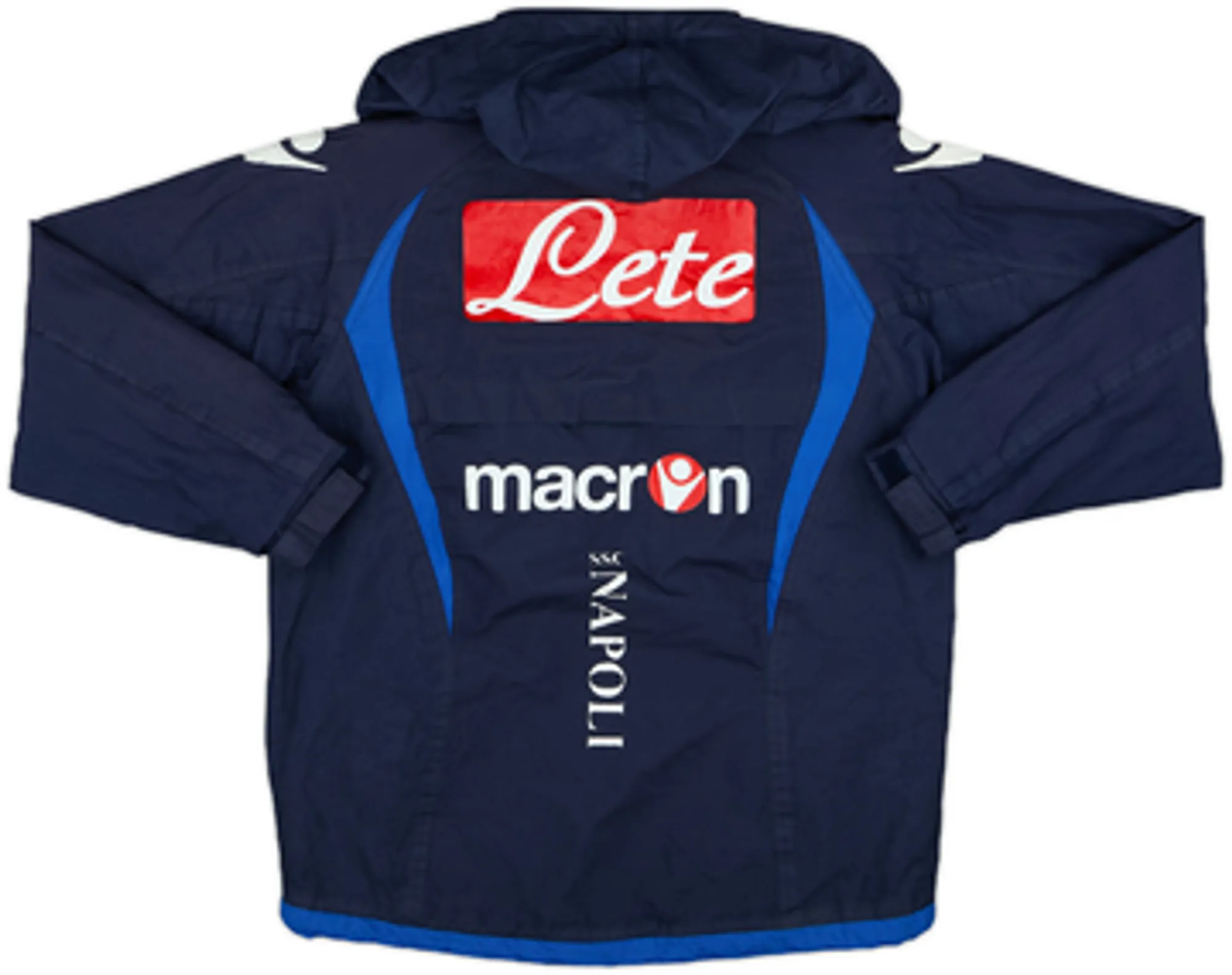 2010-11 Napoli Macron Hooded Rain Jacket - 6/10 - (XXS)