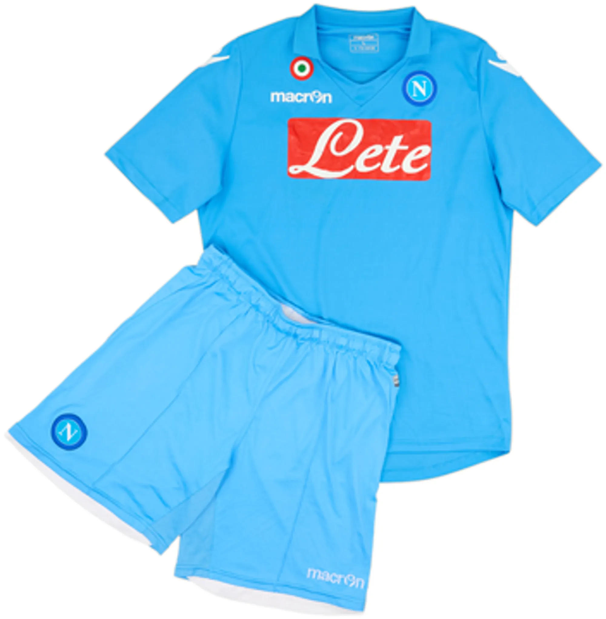 2011-12 Napoli Home Shirt & Shorts - 6/10 - (L)