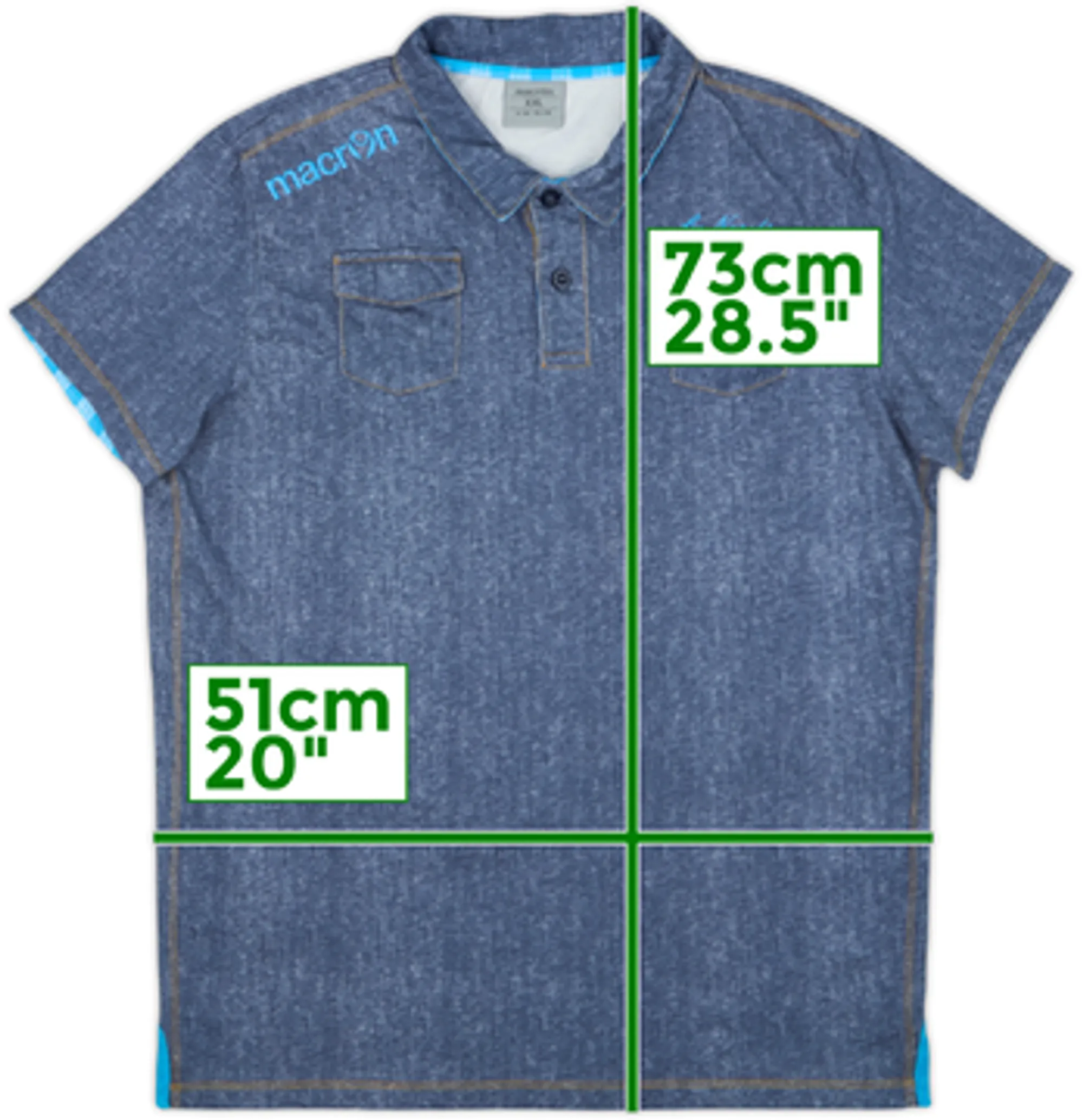 2014-15 Napoli Macron Polo Shirt - 9/10 - (XL.Boys)