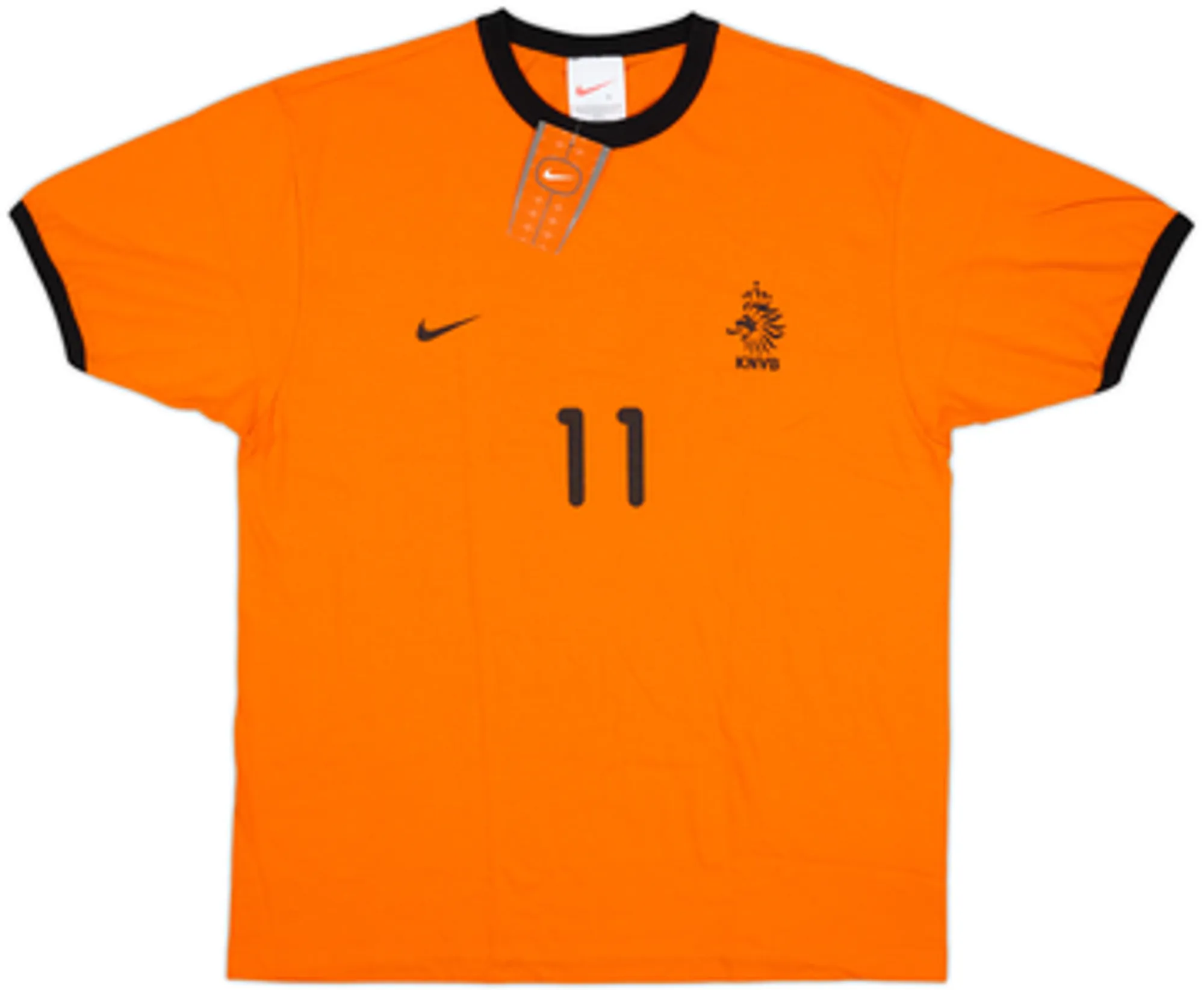 2000-01 Netherlands Nike Cotton Tee Zenden #11 (L)