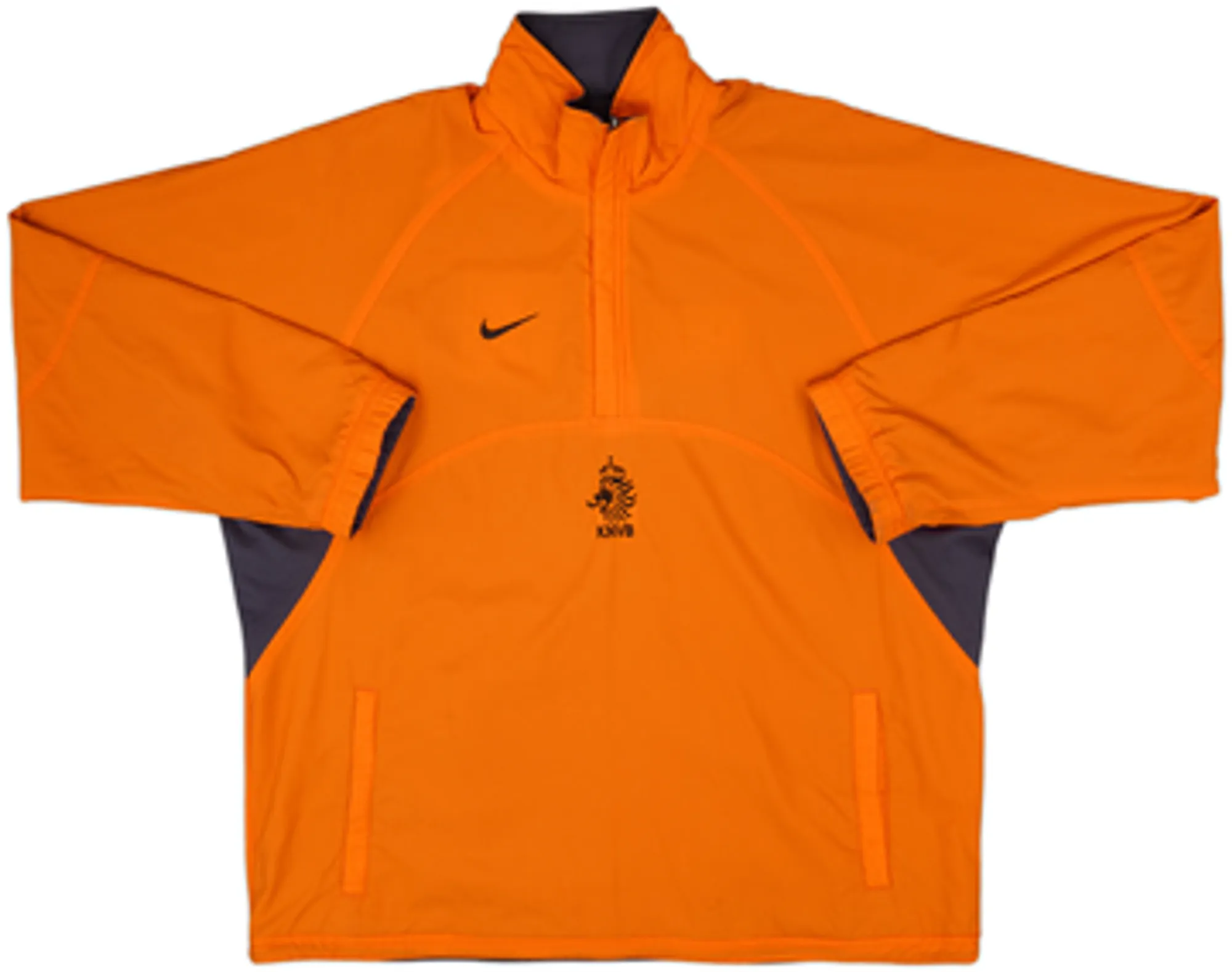 2000-01 Netherlands Nike Reversible 1/4 Zip Track Jacket - 9/10 - (M)
