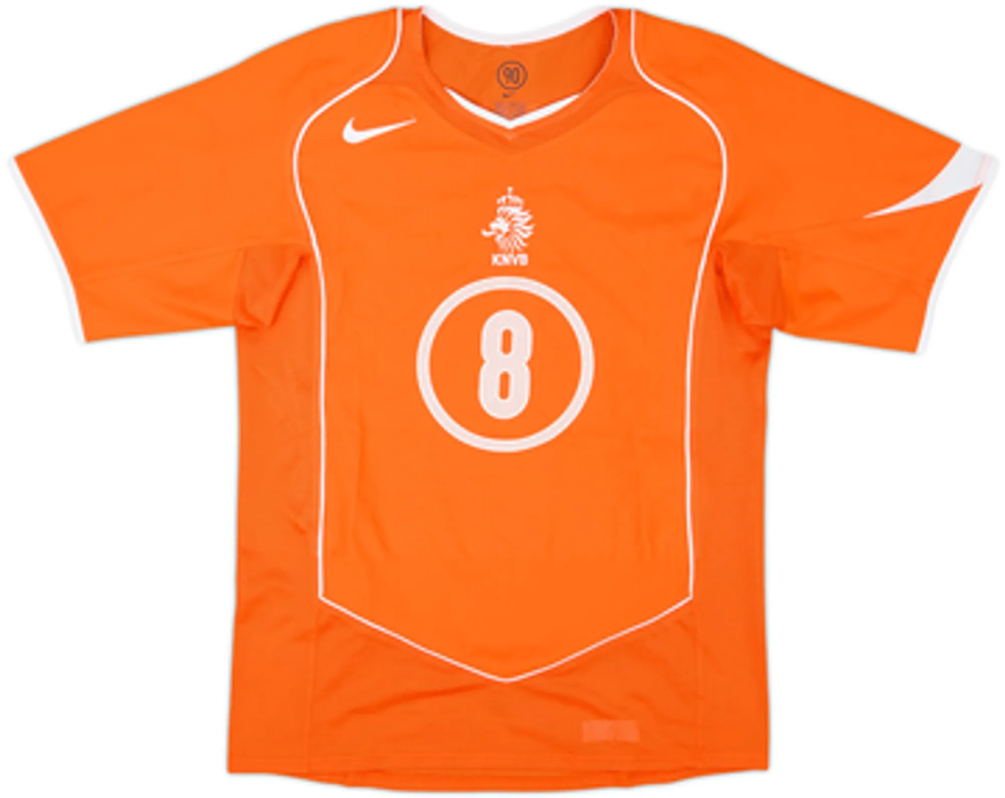 2004-06 Netherlands Home Shirt Davids #8 - 9/10 - (M)
