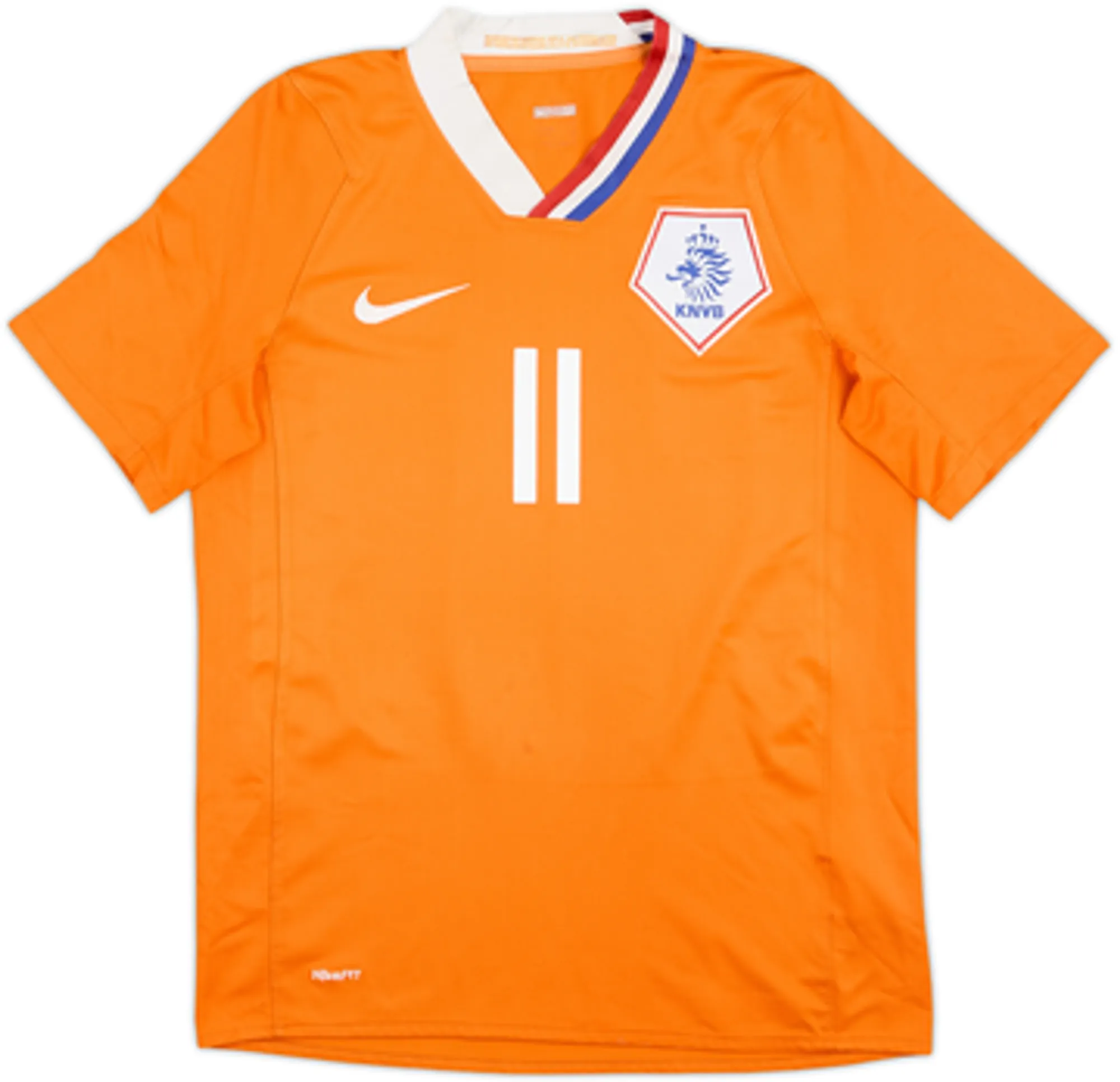 2008-10 Netherlands Home Shirt Robben #11 - 6/10 - (M)