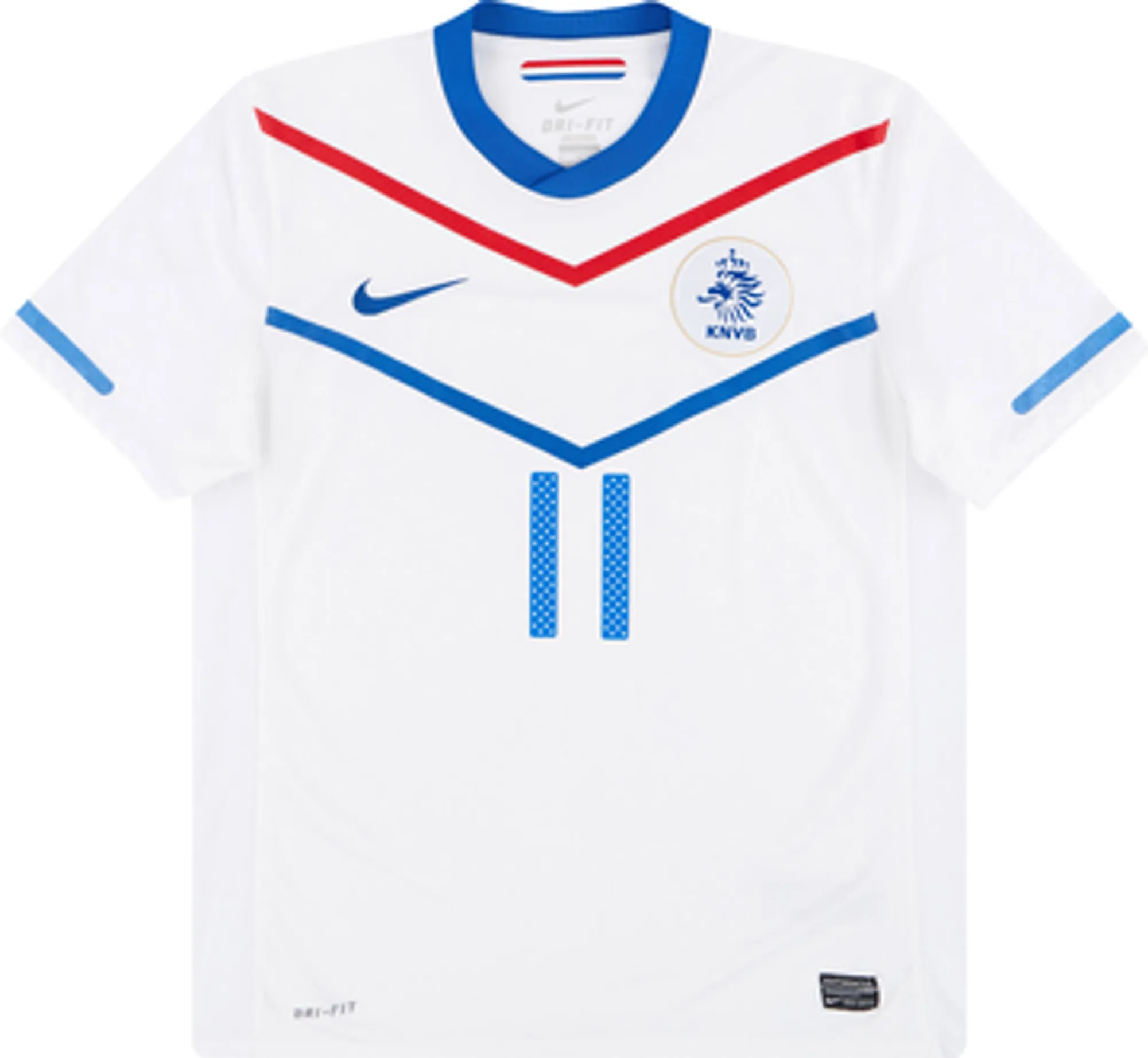 2010-11 Netherlands Away Shirt Robben #11 - 6/10 - (L)