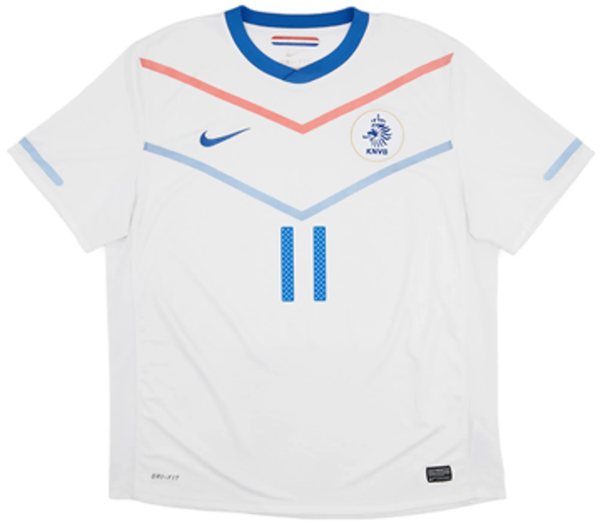 2010-11 Netherlands Away Shirt Robben #11 - 6/10 - (M)