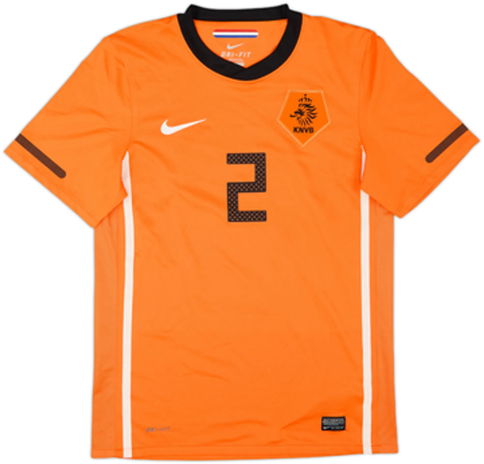2010-11 Netherlands Home Shirt V.D. Wiel #2 - 7/10 - (S)
