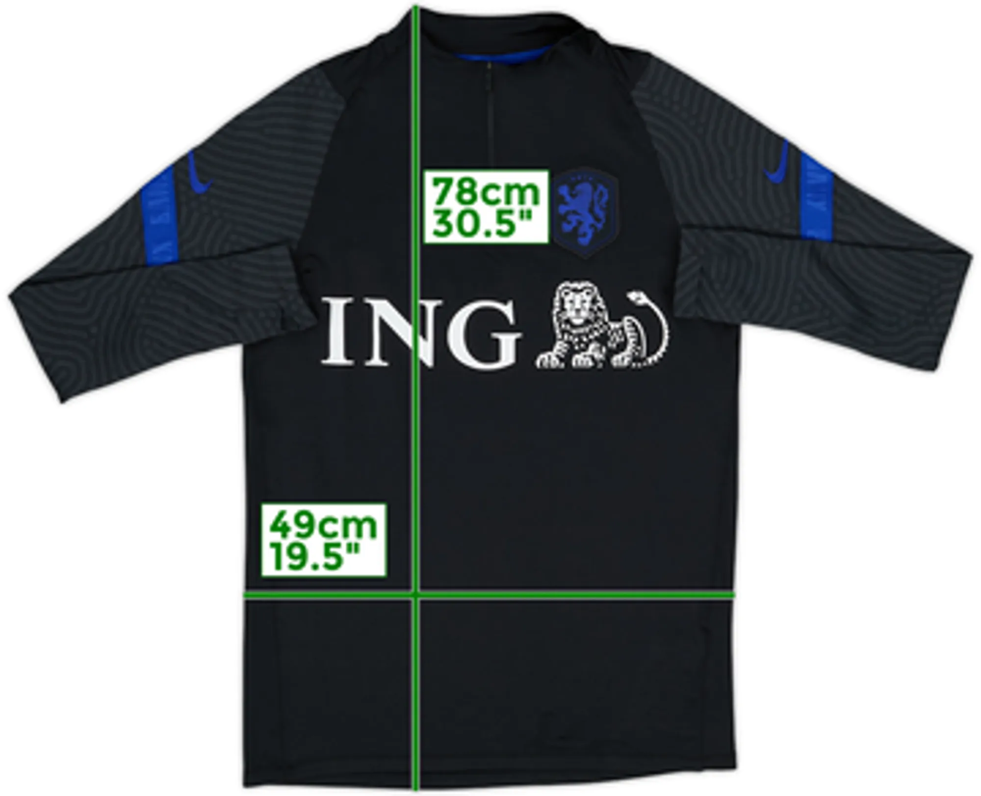 2020-21 Netherlands Nike 1/4 Zip Drill Top - 8/10 - (M)