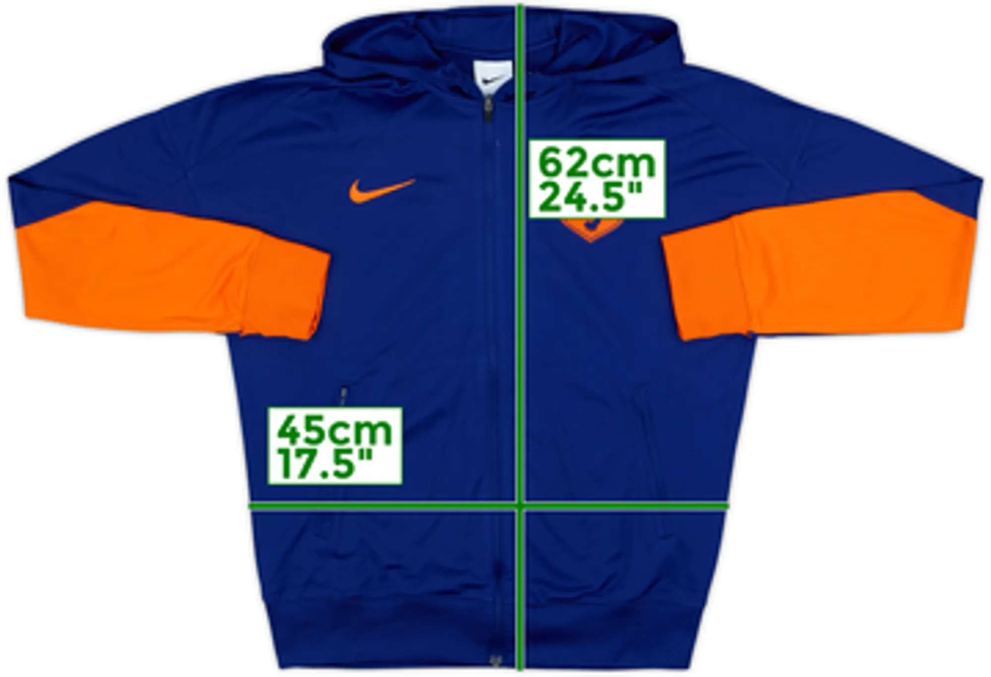 2024-25 Netherlands Nike Hooded Track Jacket - 8/10 - (S)