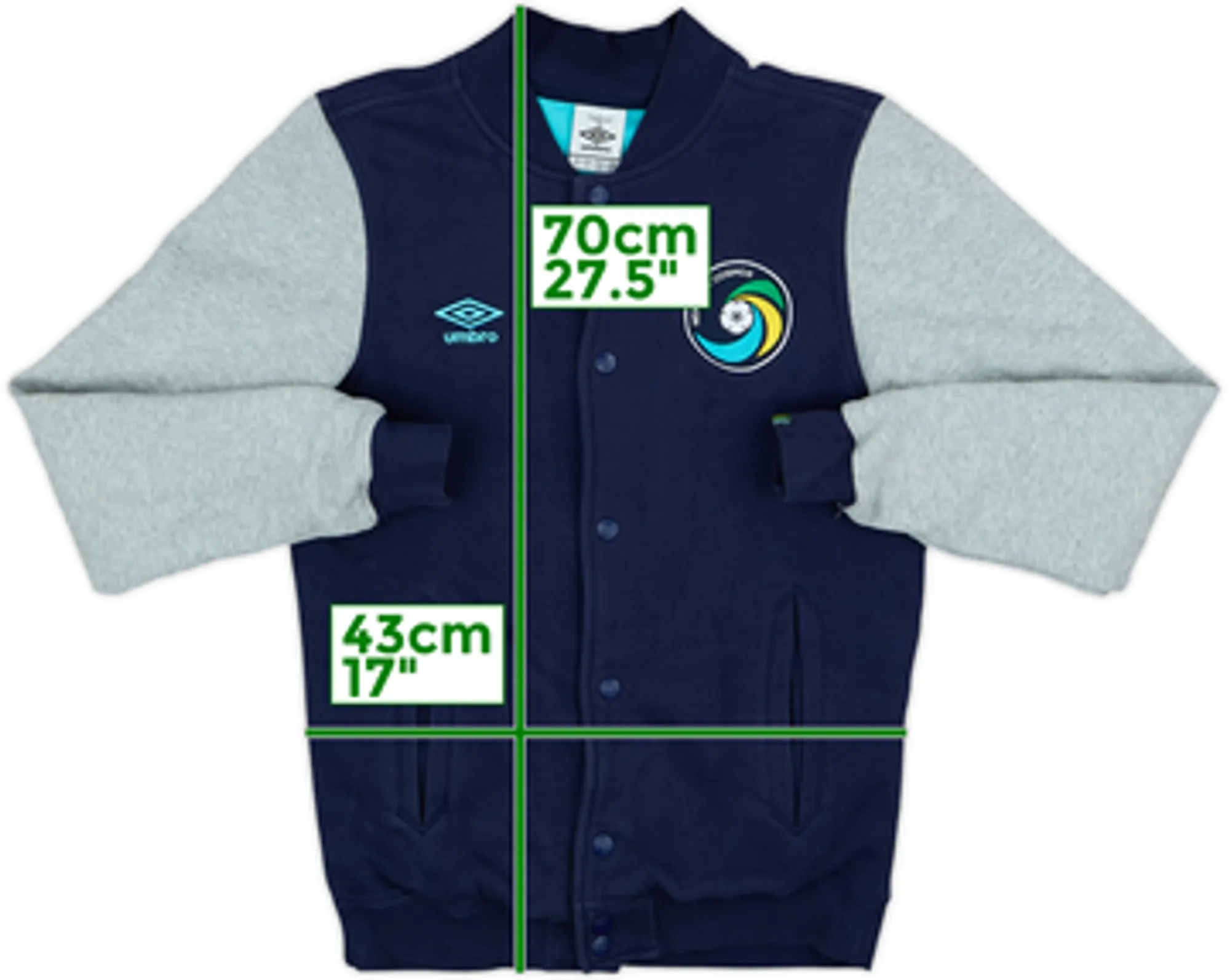 2011-12 New York Cosmos Umbro Bomber Jacket - 7/10 - (L)