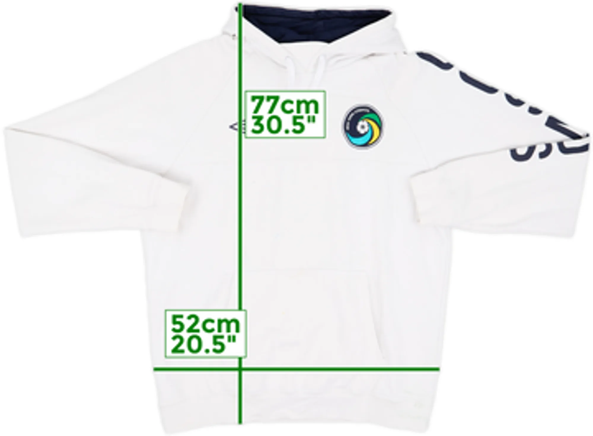 2011-12 New York Cosmos Umbro Hooded Top - 7/10 - (XL)