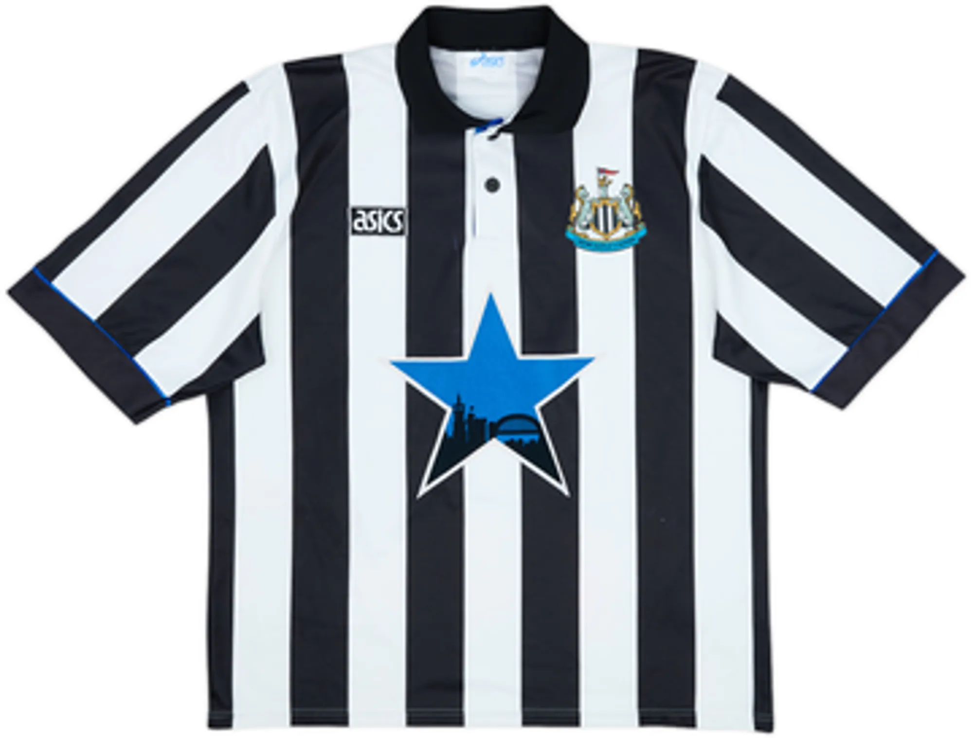 1993-95 Newcastle Home Shirt Cole #9 - 7/10 - (M)