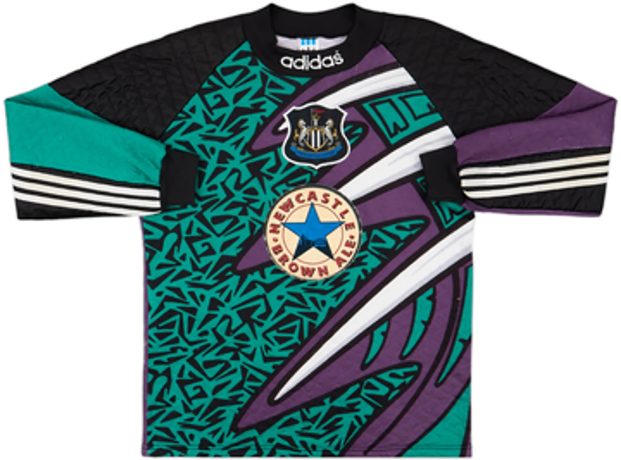 1995-96 Newcastle GK Shirt Hislop #15 - 7/10 - (L.Boys)
