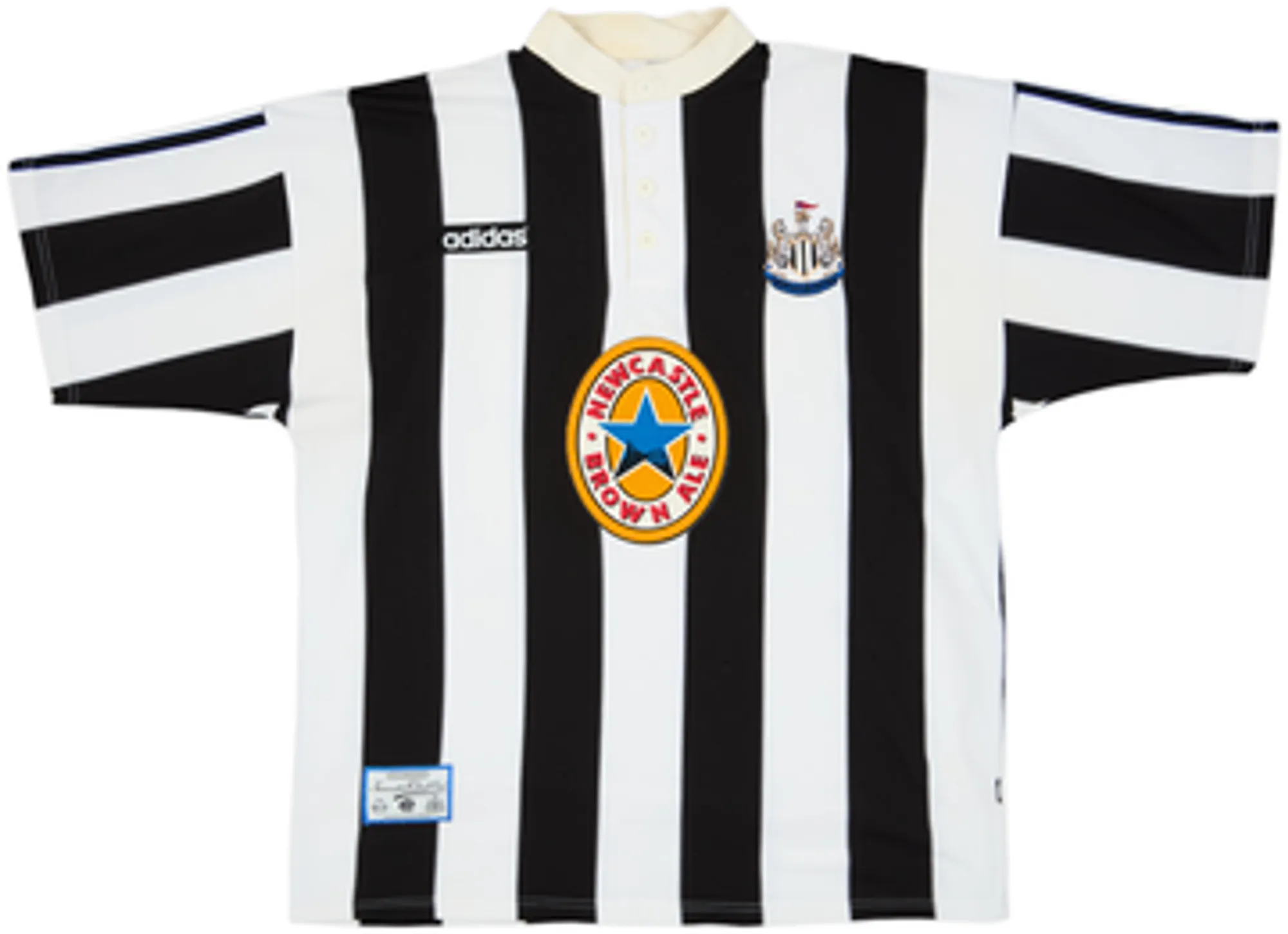 1995-97 Newcastle Home Shirt Ginola #14 - 8/10 - (L)